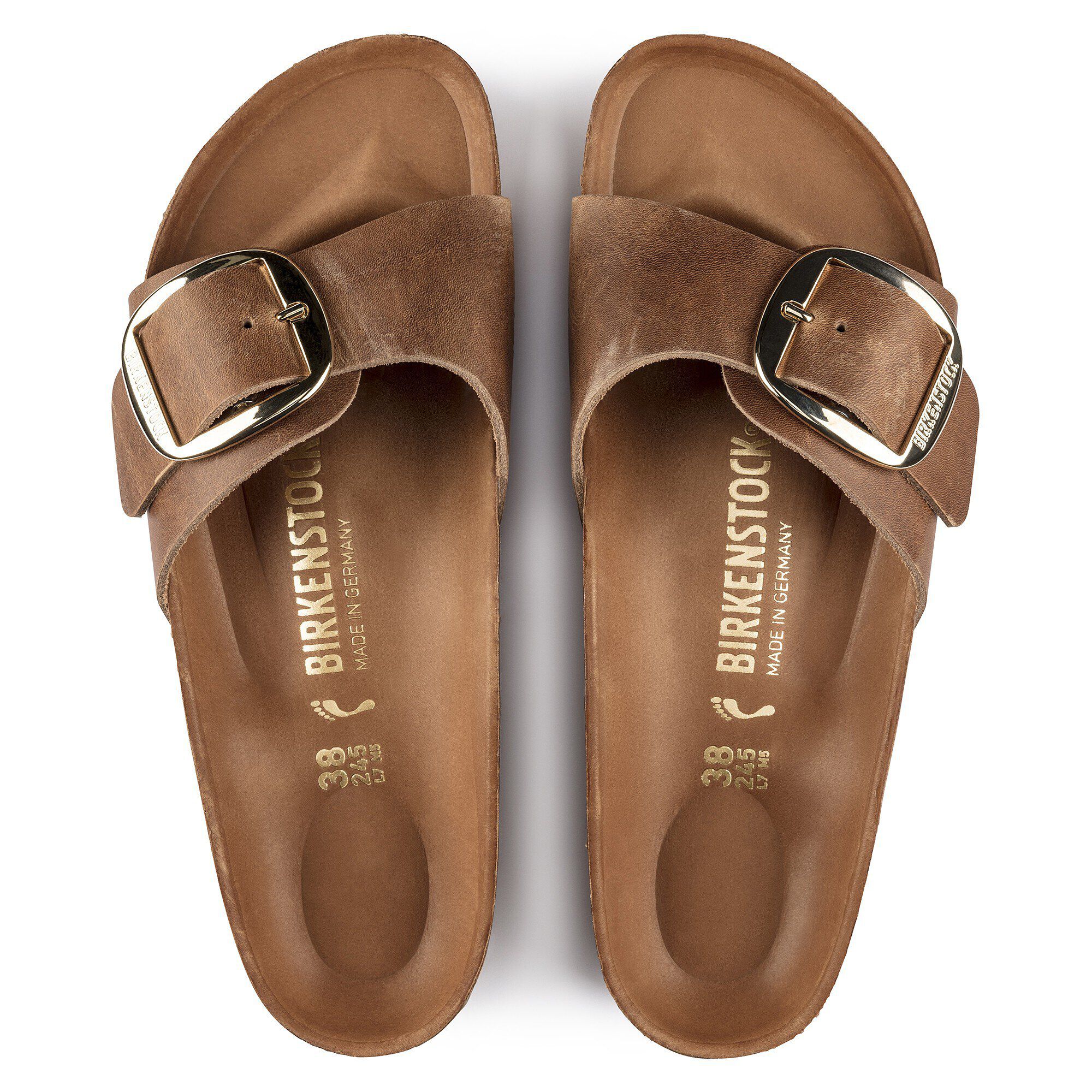 Alternative view of Madrid Big Buckle Natural Leather Oiled