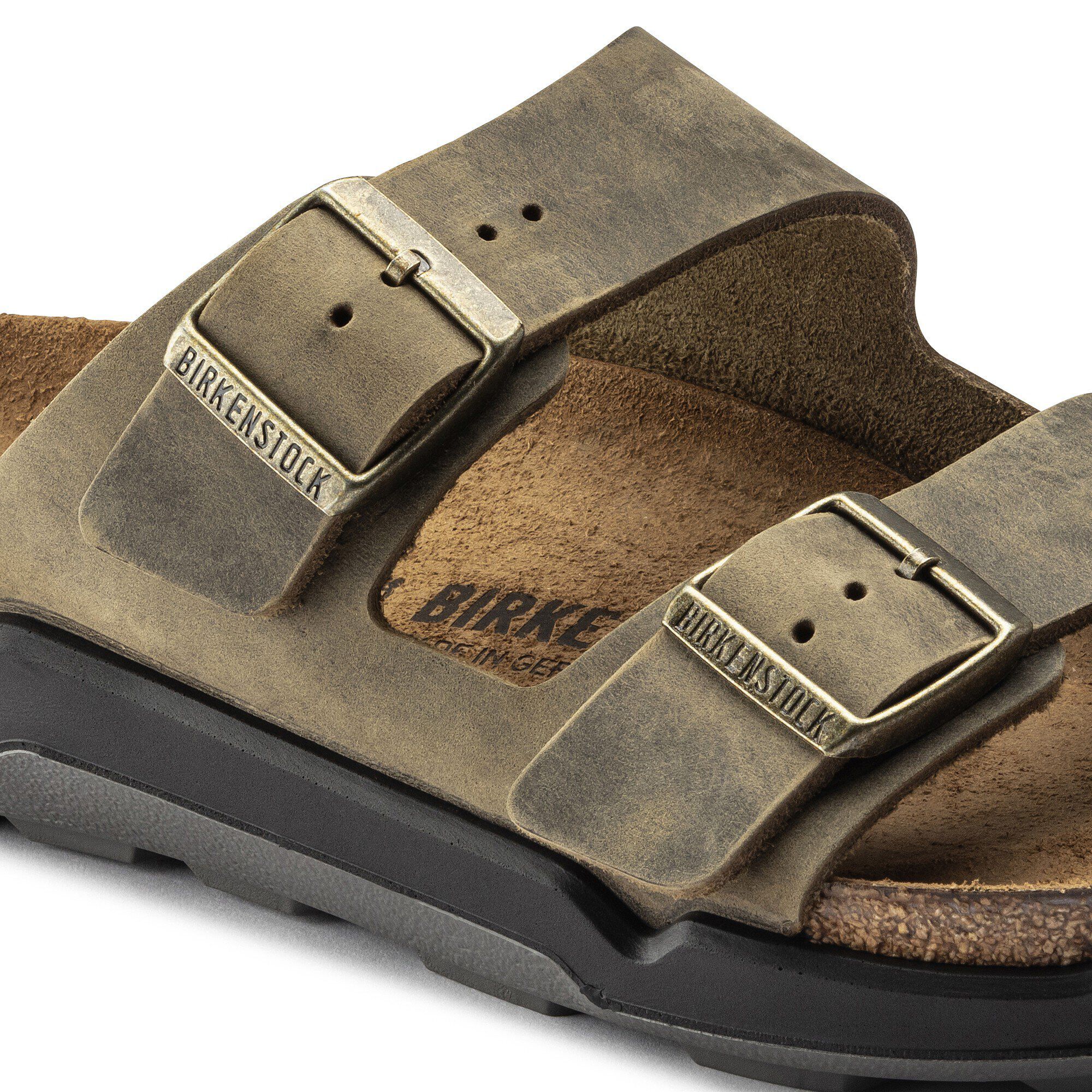 Arizona Crosstown Men Oiled Leather Faded Khaki - Image 8