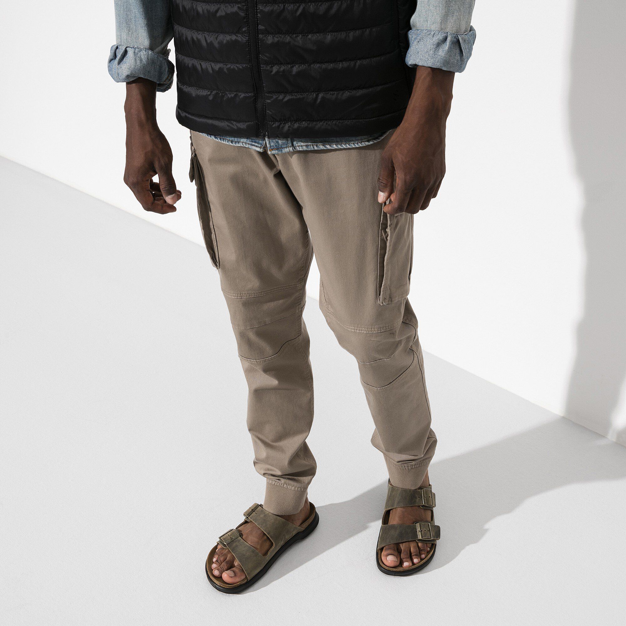 Arizona Crosstown Men Oiled Leather Faded Khaki - Image 5