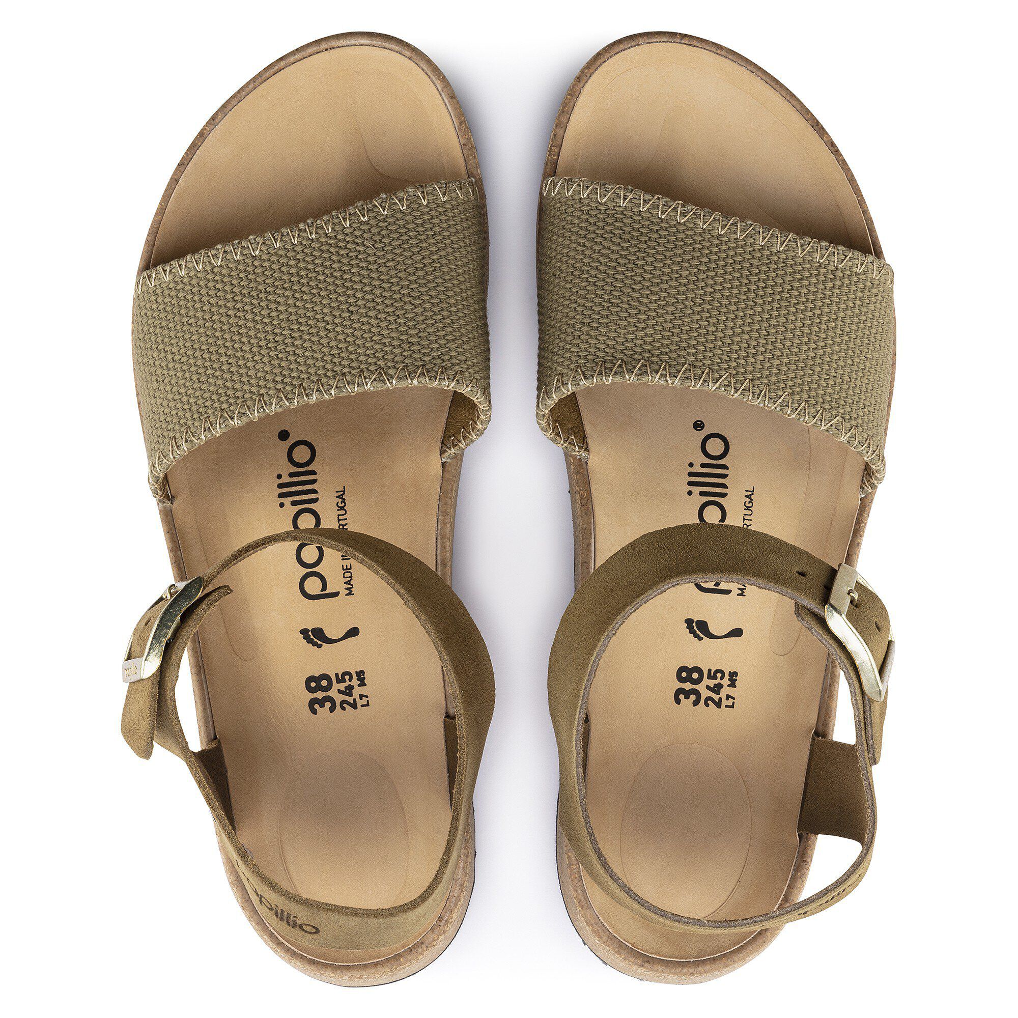 Alternative view of Glenda Suede Leather-Textile Faded Khaki