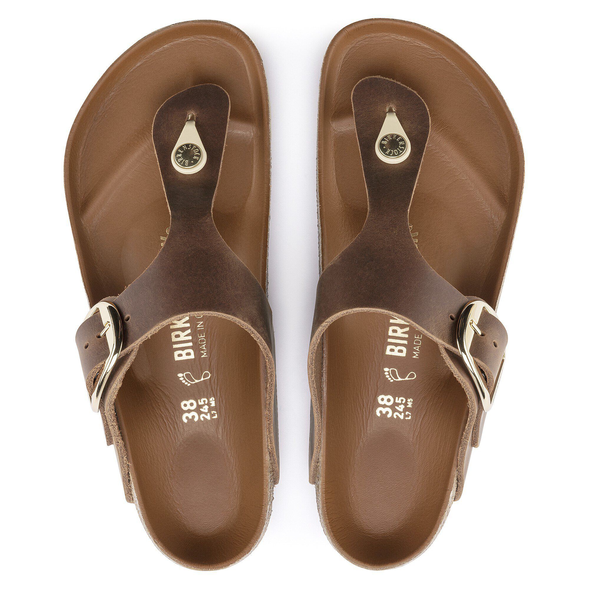 Alternative view of Gizeh Big Buckle Natural Leather Oiled