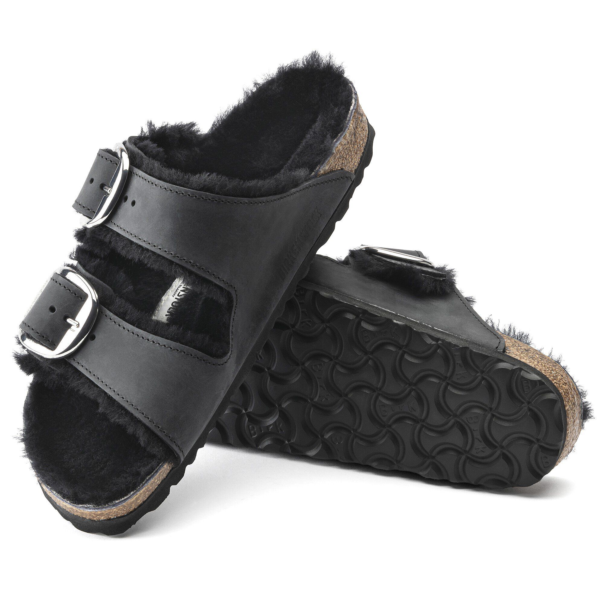 Arizona Big Buckle Shearling Natural Leather Oiled - Image 4