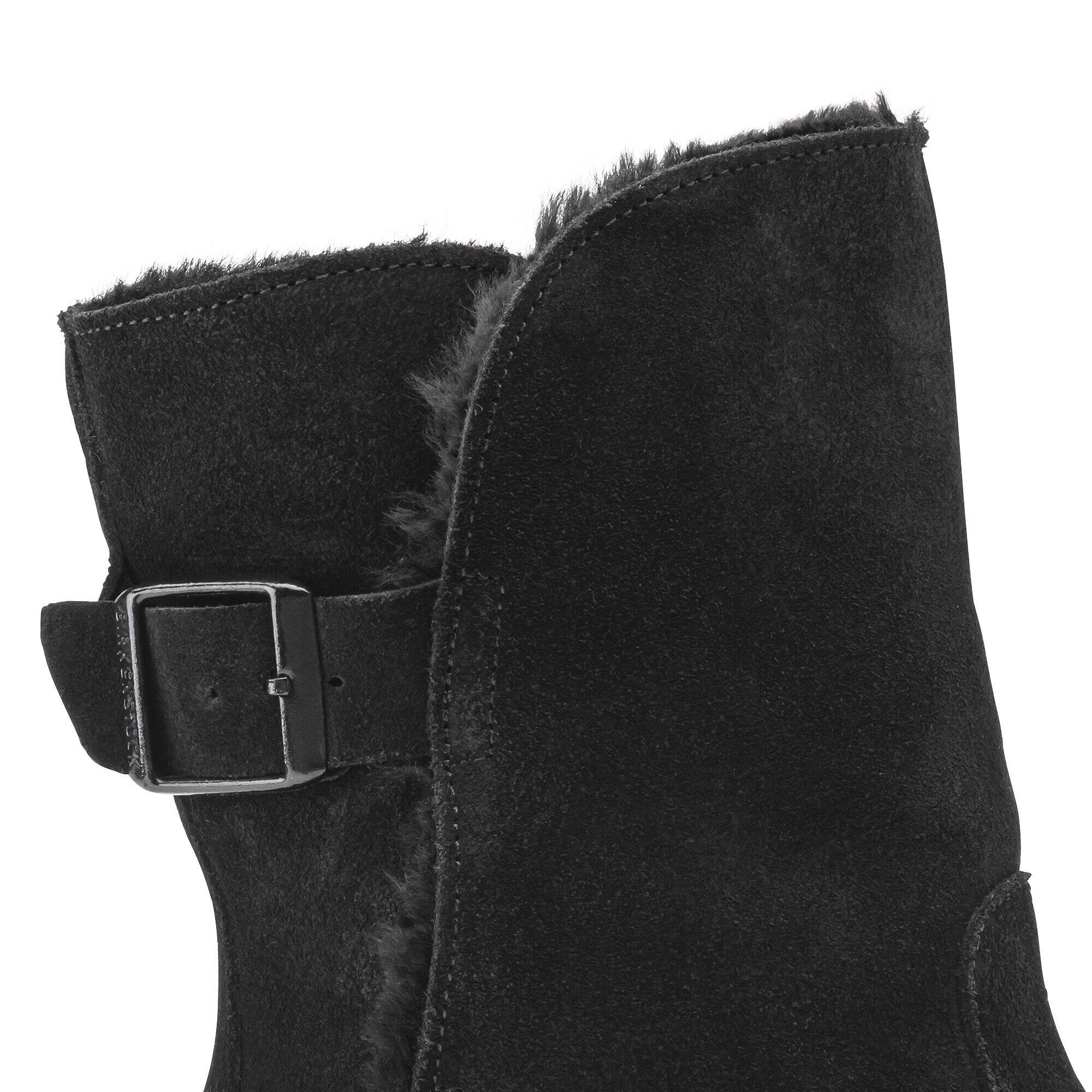 Uppsala Shearling Suede Leather Black - Image 9