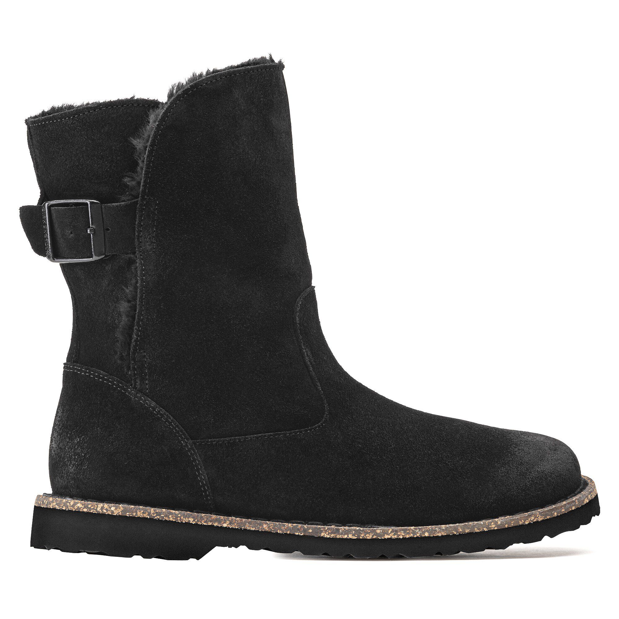 Uppsala Shearling Suede Leather Black - Image 3