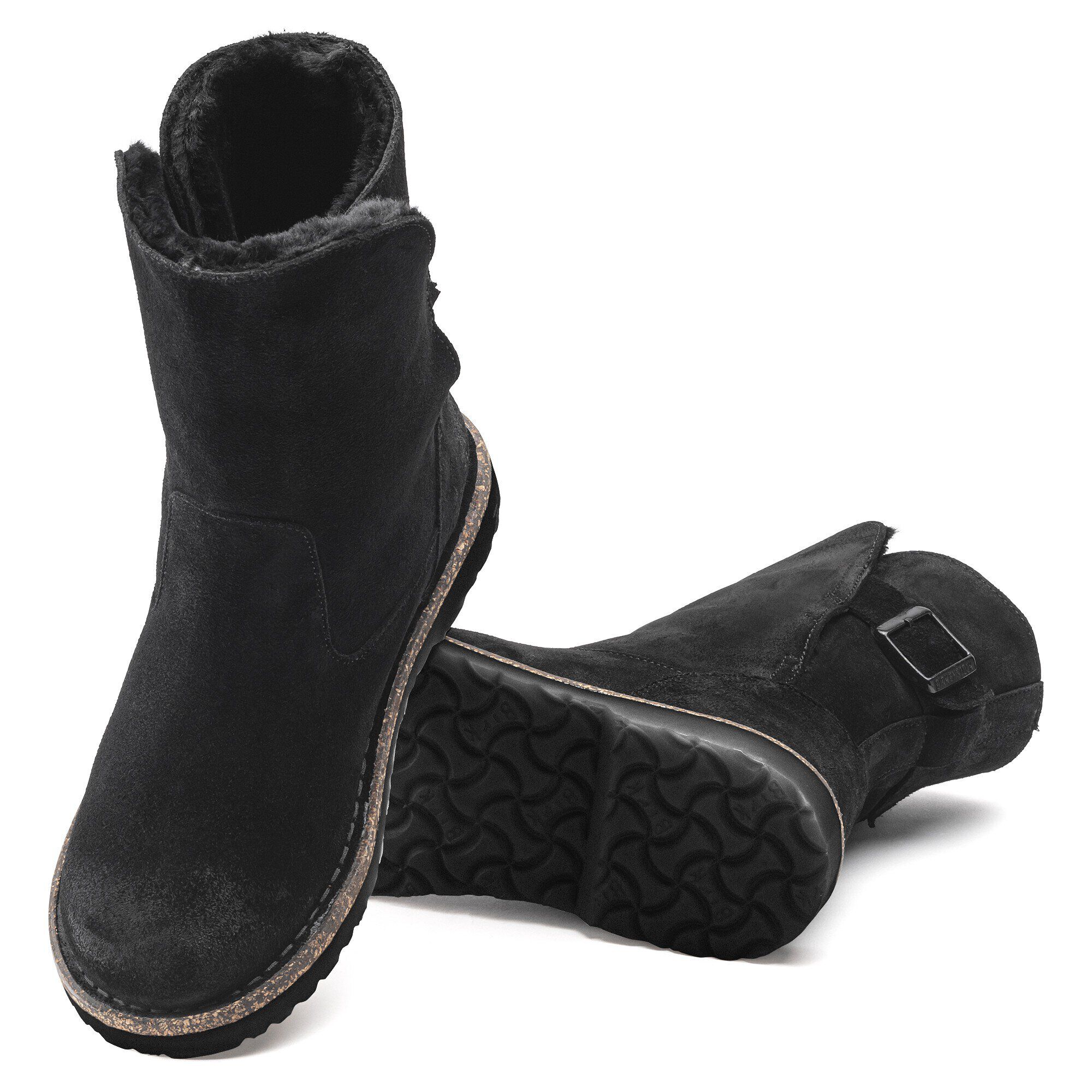 Uppsala Shearling Suede Leather Black - Image 6