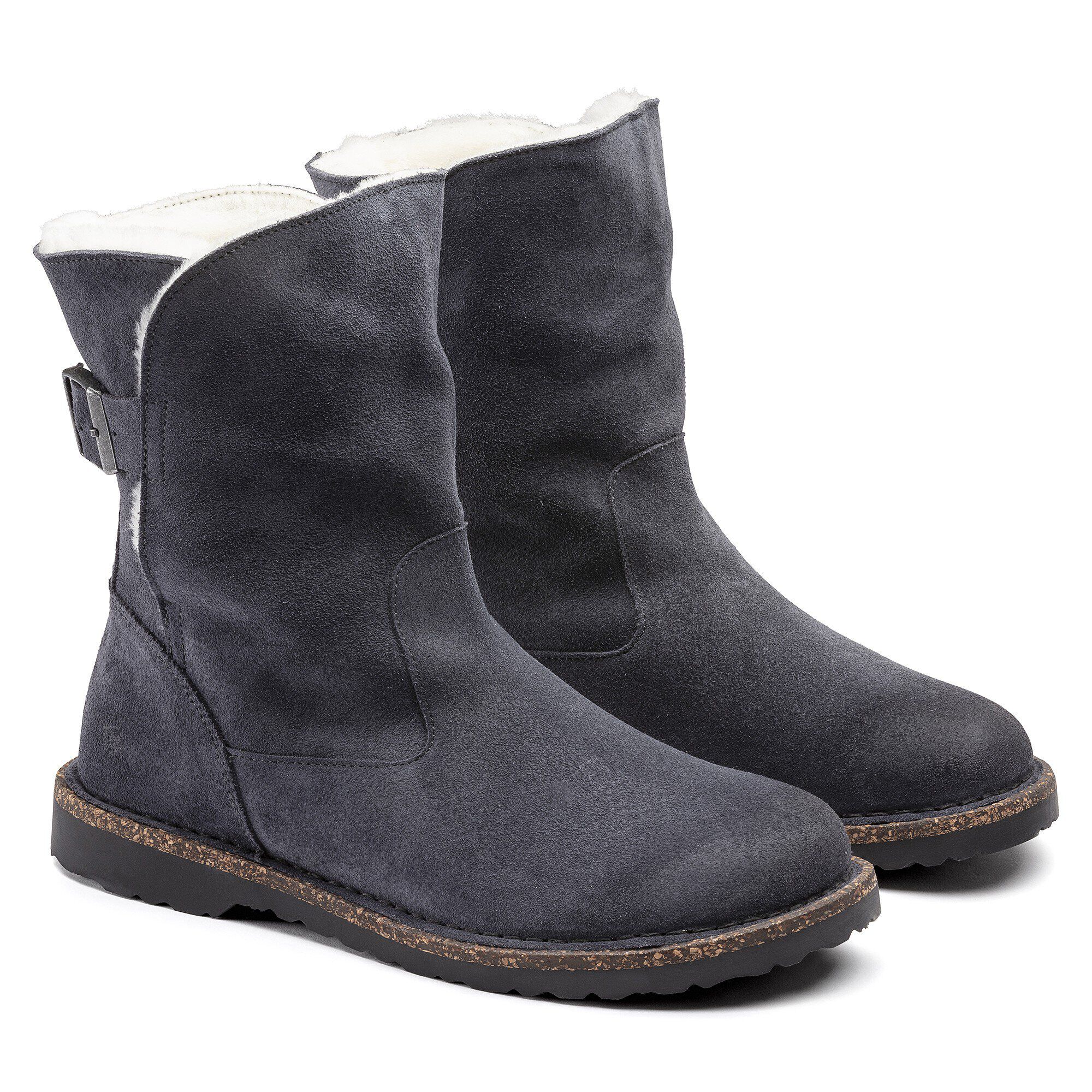 Uppsala Shearling Suede Leather Graphite - Image 6