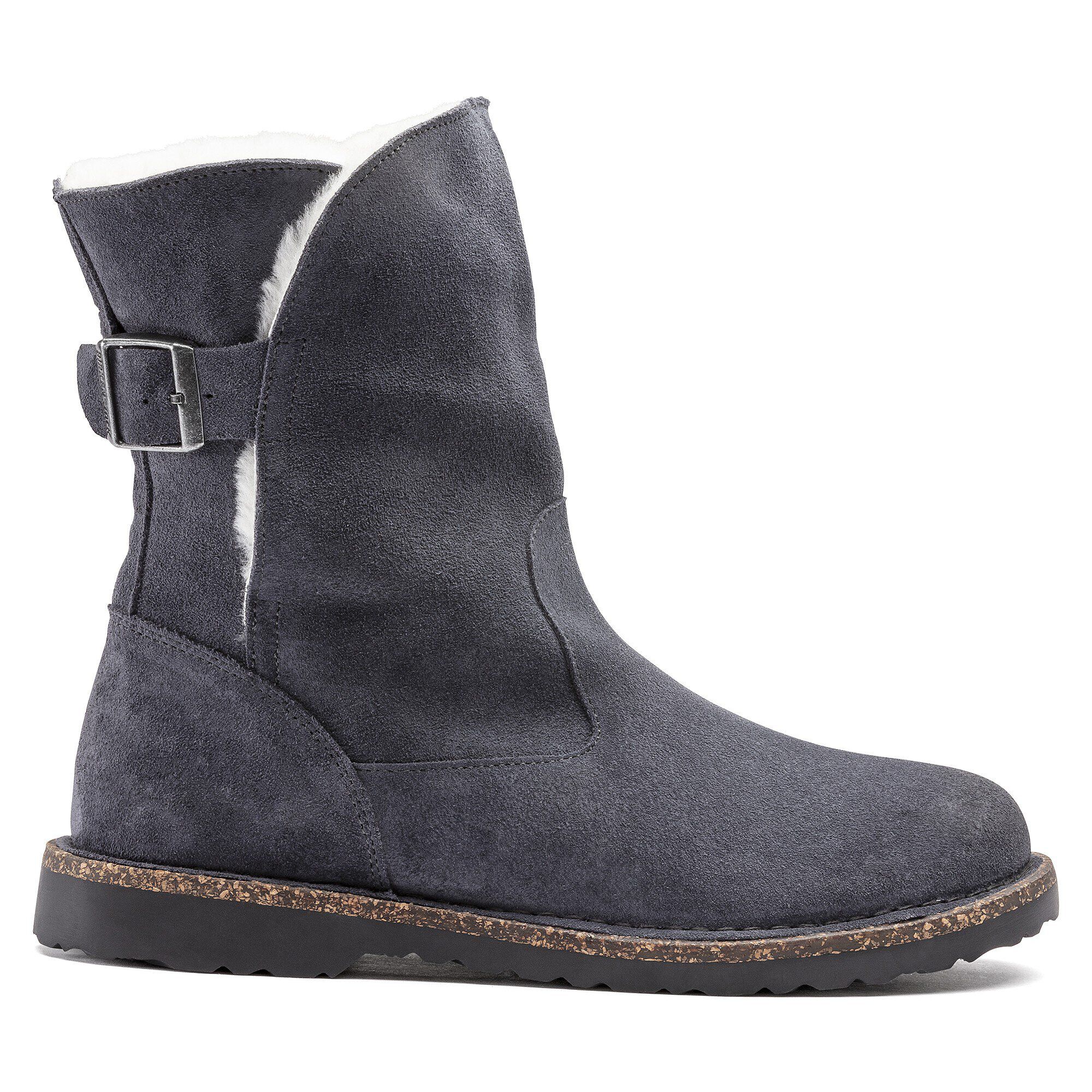 Uppsala Shearling Suede Leather Graphite - Image 3