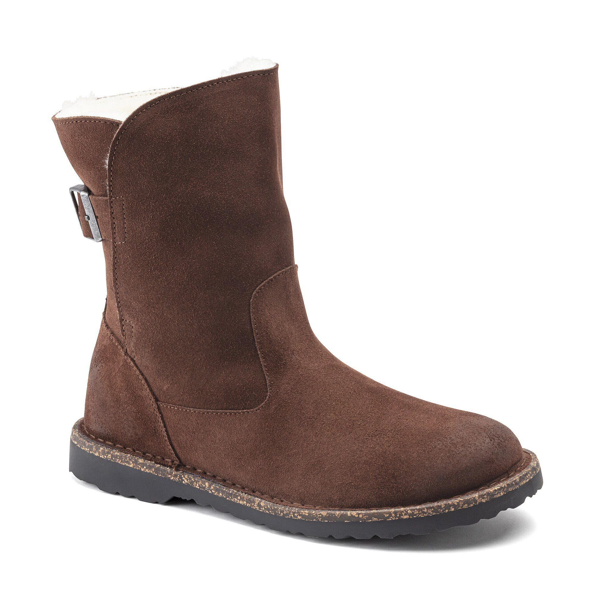 Uppsala Shearling Suede Leather Espresso