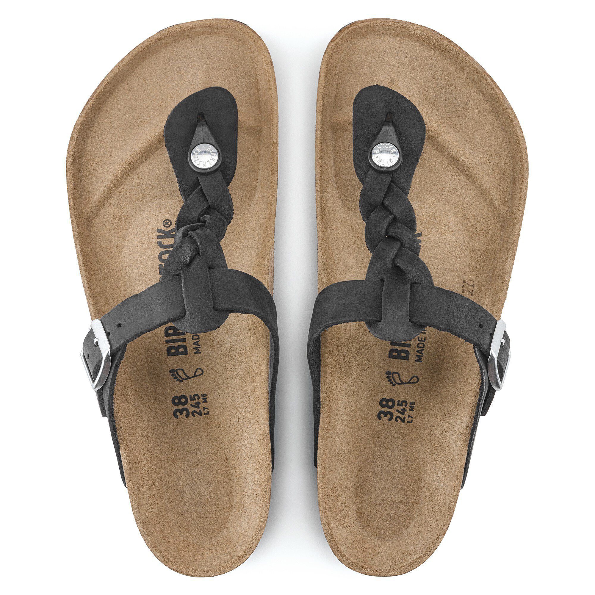Alternative view of Gizeh Braided Natural Leather Oiled