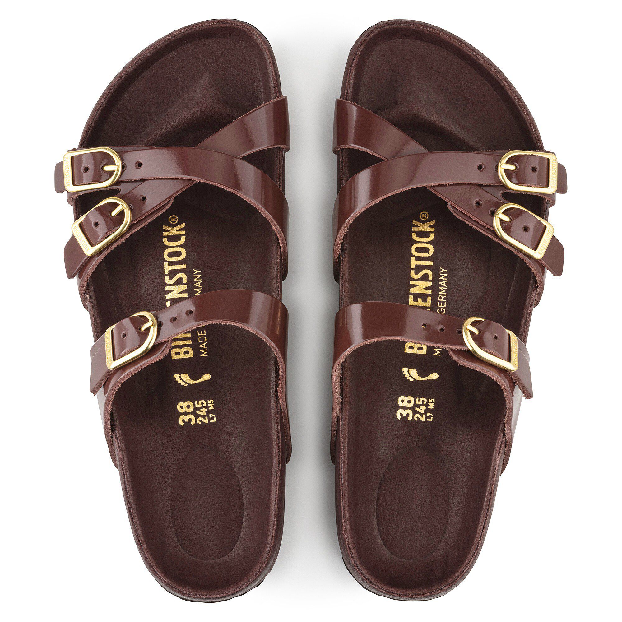 Alternative view of Franca Natural Leather Patent High Shine Chocolate