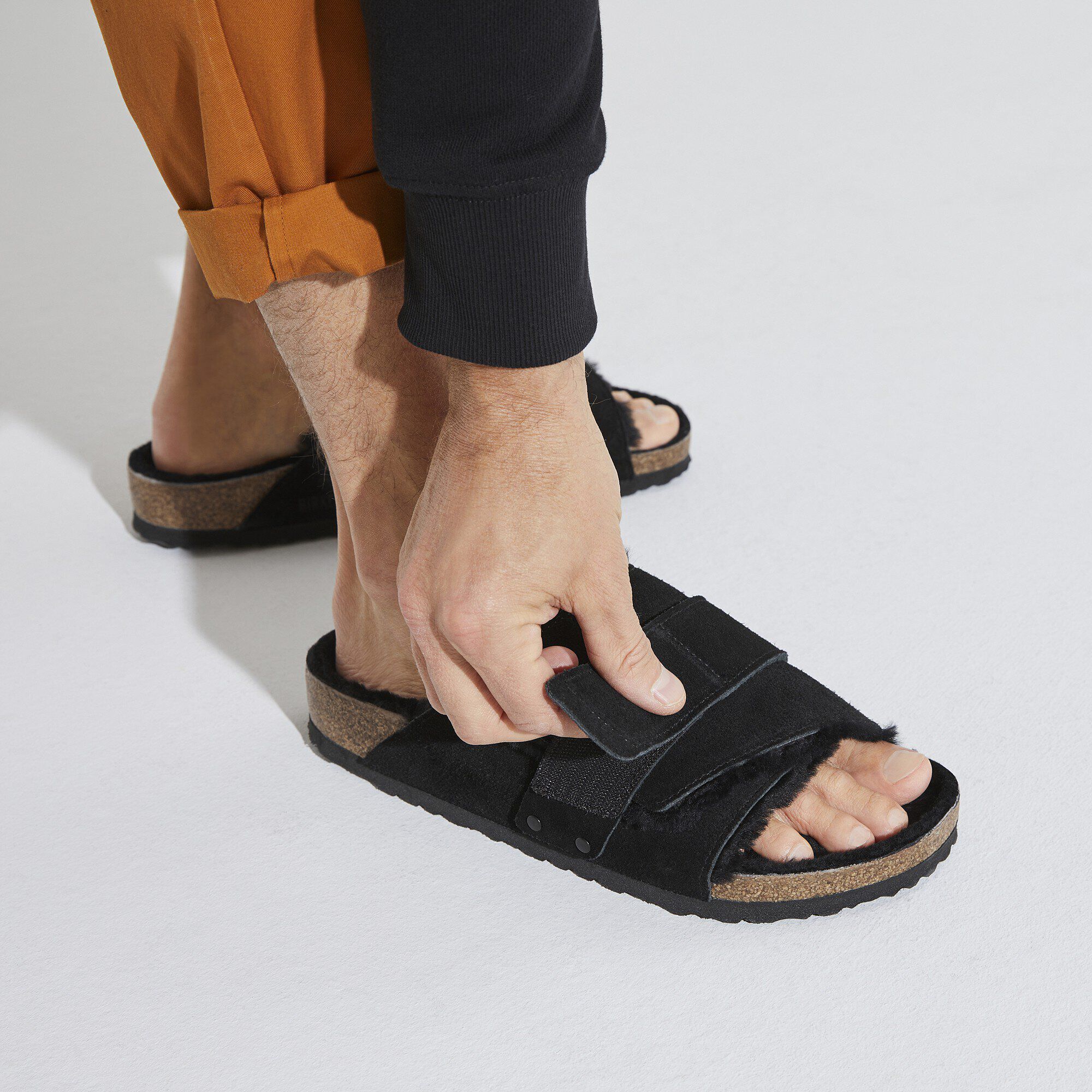 Kyoto Shearling Suede Leather-Shearling Black - Image 5