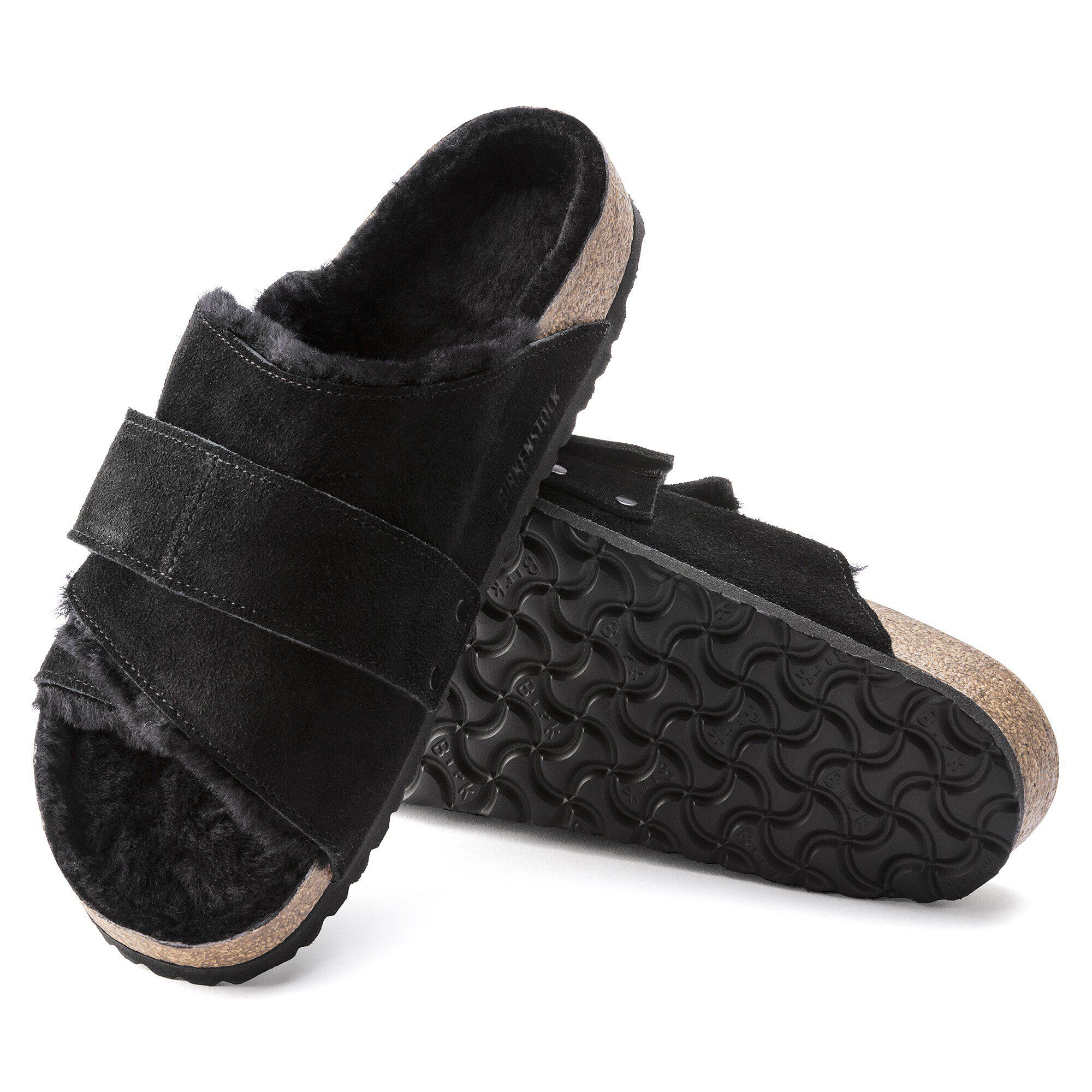 Kyoto Shearling Suede Leather-Shearling Black - Image 4