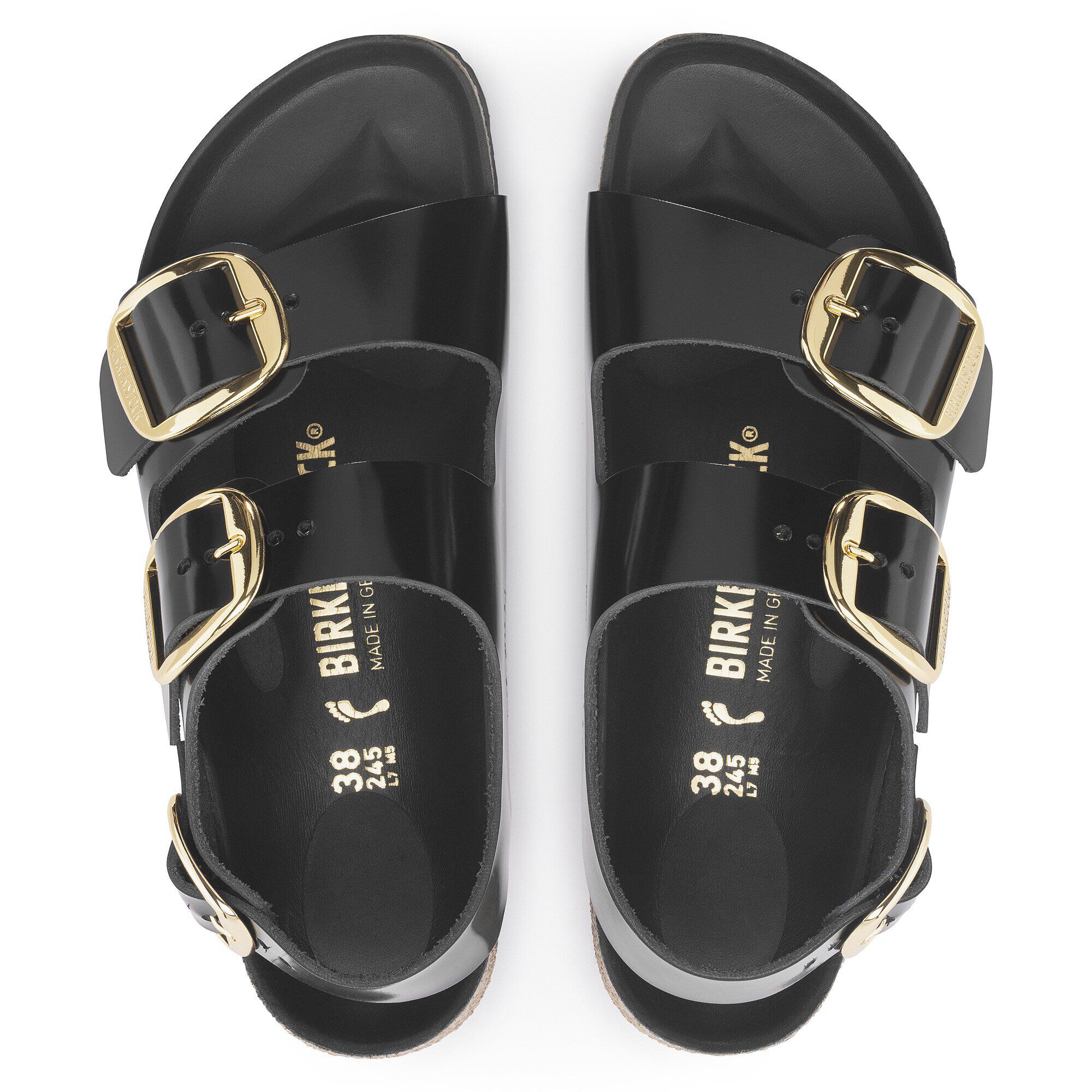 Alternative view of Milano Big Buckle Natural Leather Patent