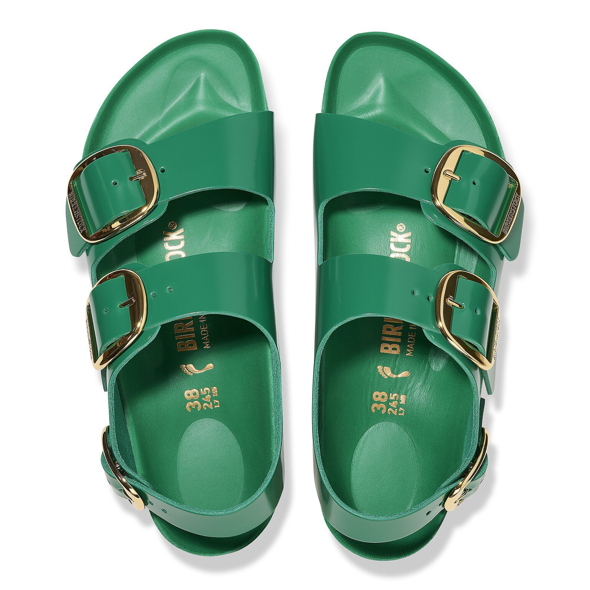 Alternative view of Milano Big Buckle Natural Leather Patent
