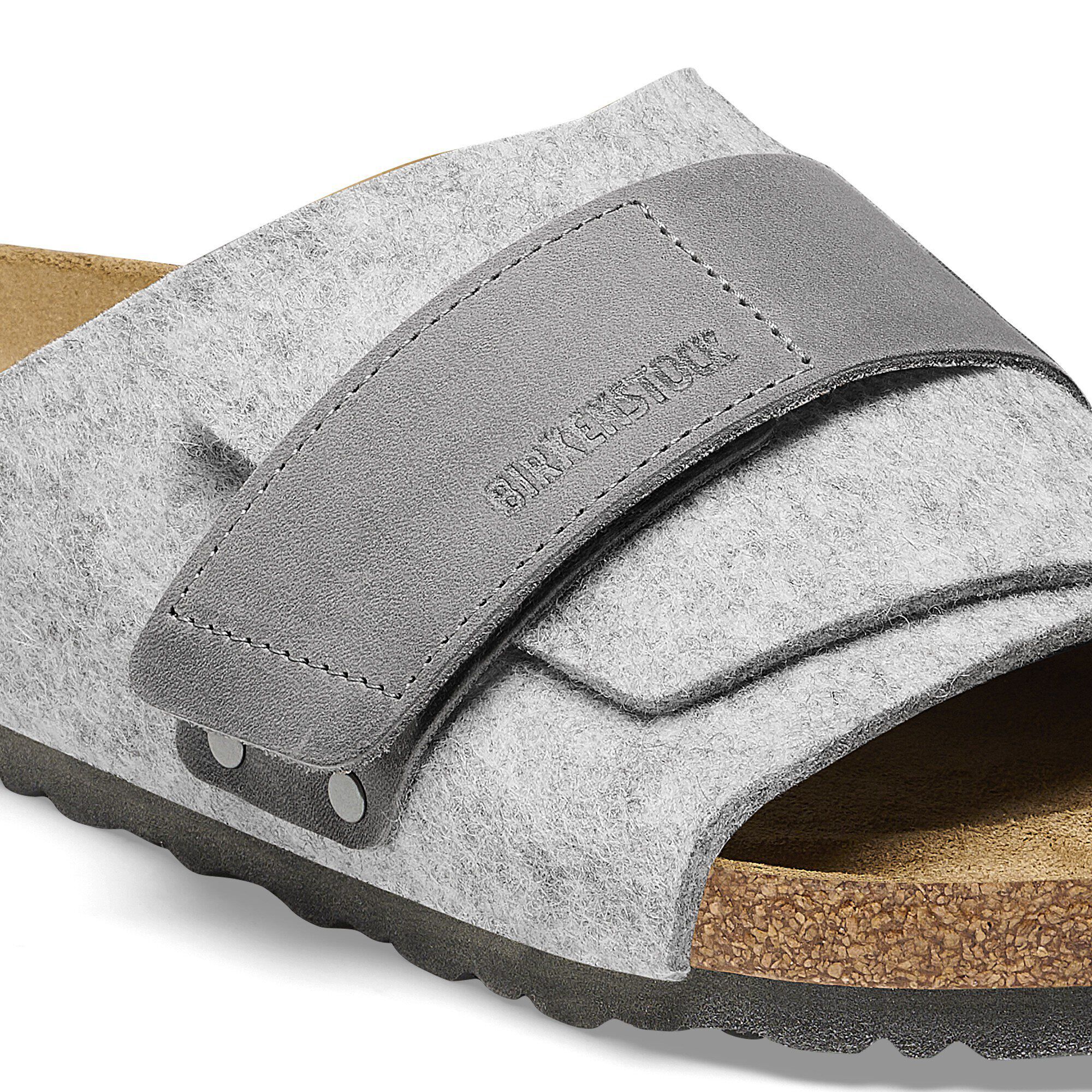 Kyoto Leather/Textile/Felt Light Gray - Image 7