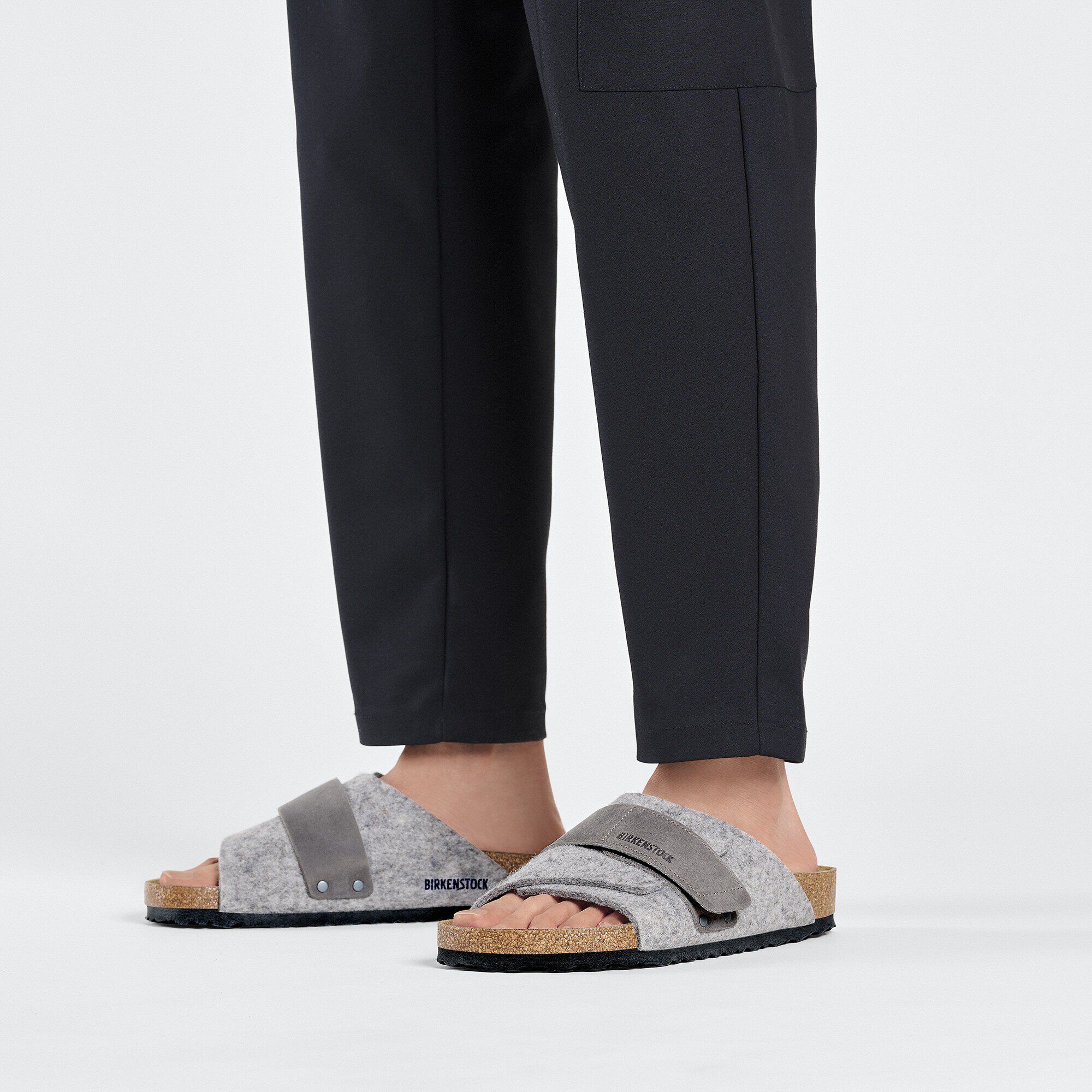 Kyoto Leather/Textile/Felt Light Gray - Image 6