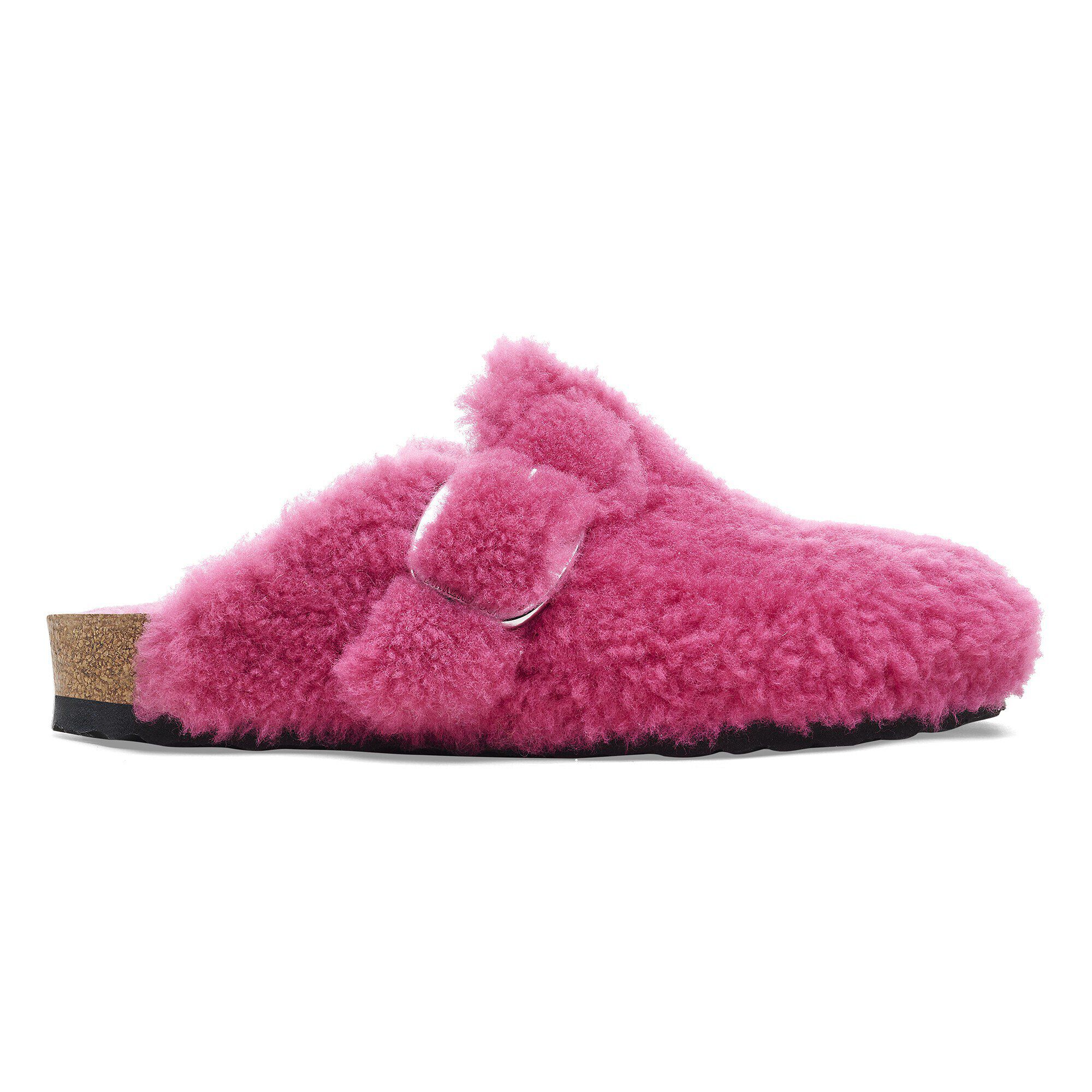Boston Big Buckle Shearling Fuchsia Tulip - Image 3