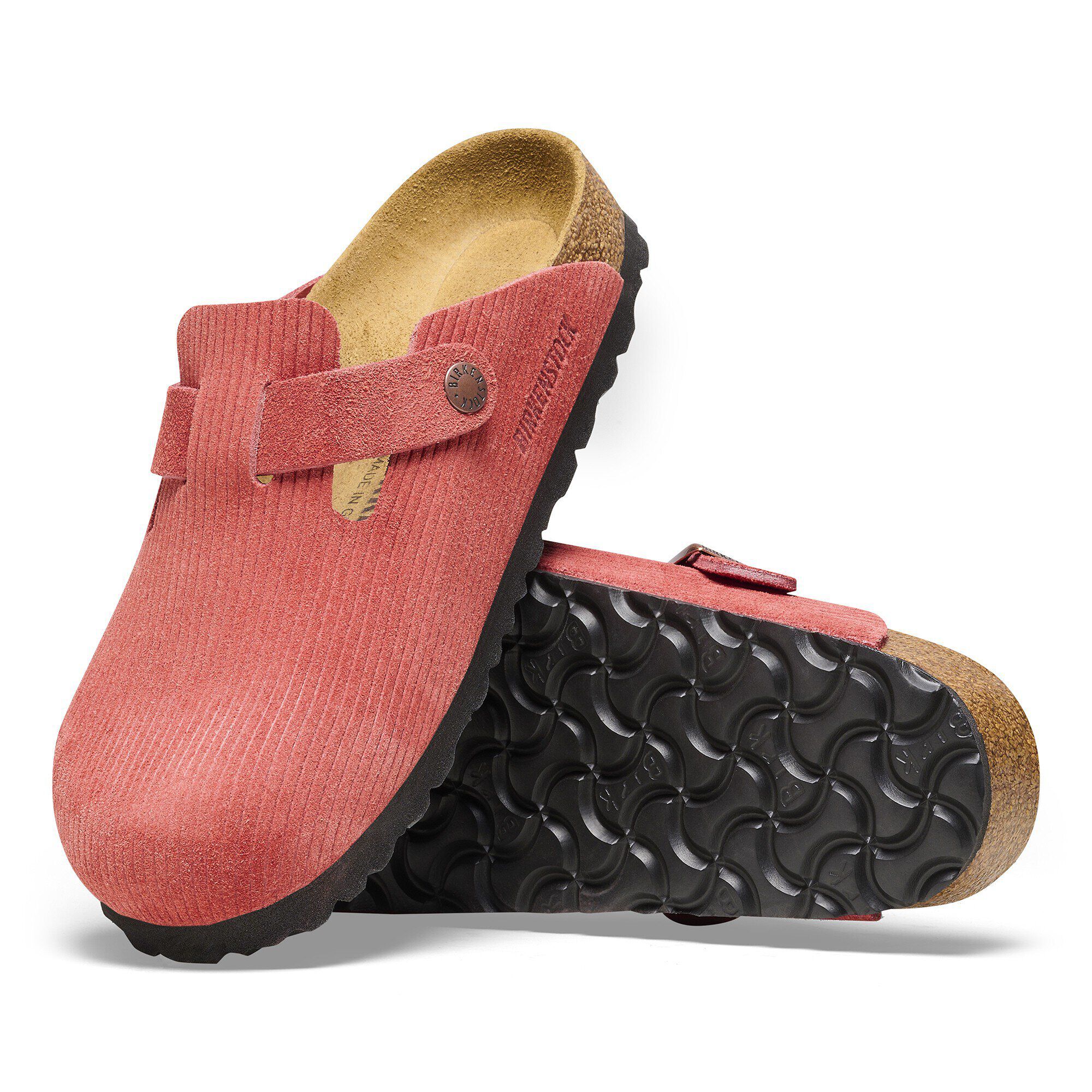 Boston Suede Embossed Corduroy Sienna Red - Image 9