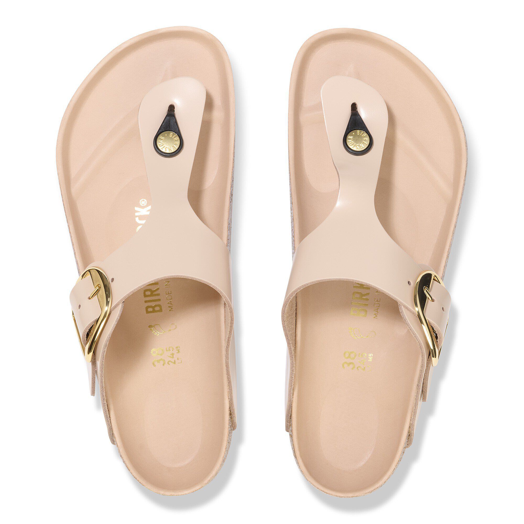 Alternative view of Gizeh Big Buckle Natural Leather Patent