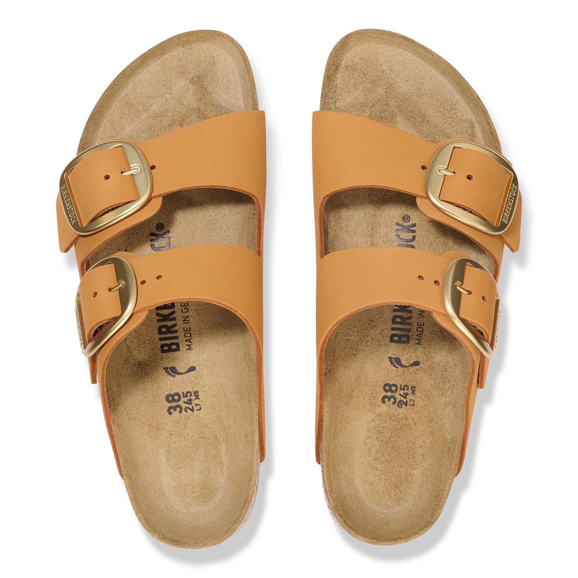Alternative view of Arizona Big Buckle Nubuck Leather Burnt Orange