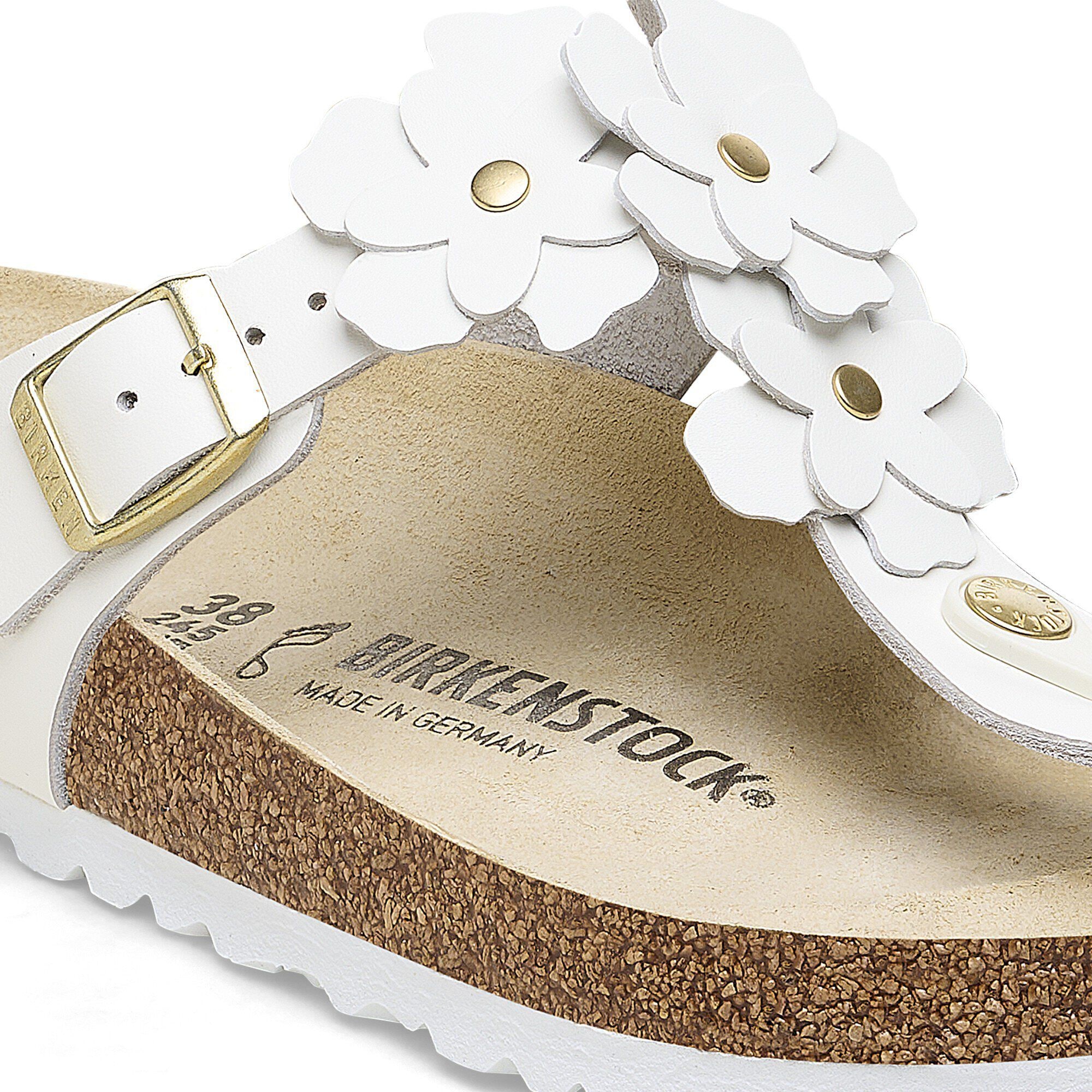 Gizeh Flower Embellishment Natural Leather - Image 7