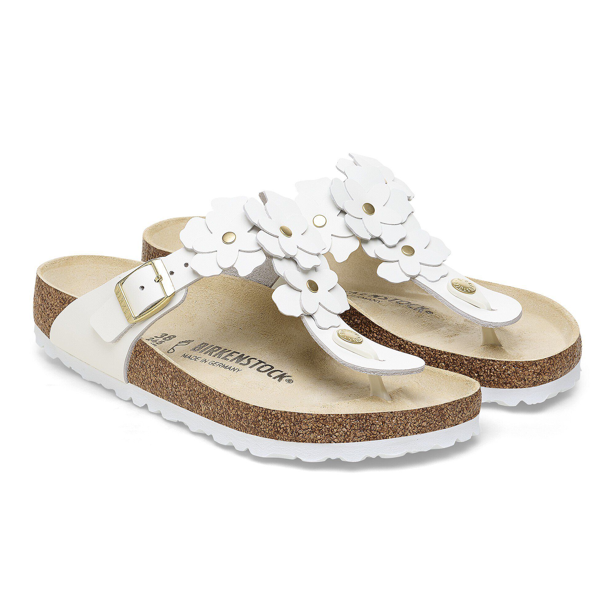 Gizeh Flower Embellishment Natural Leather - Image 6
