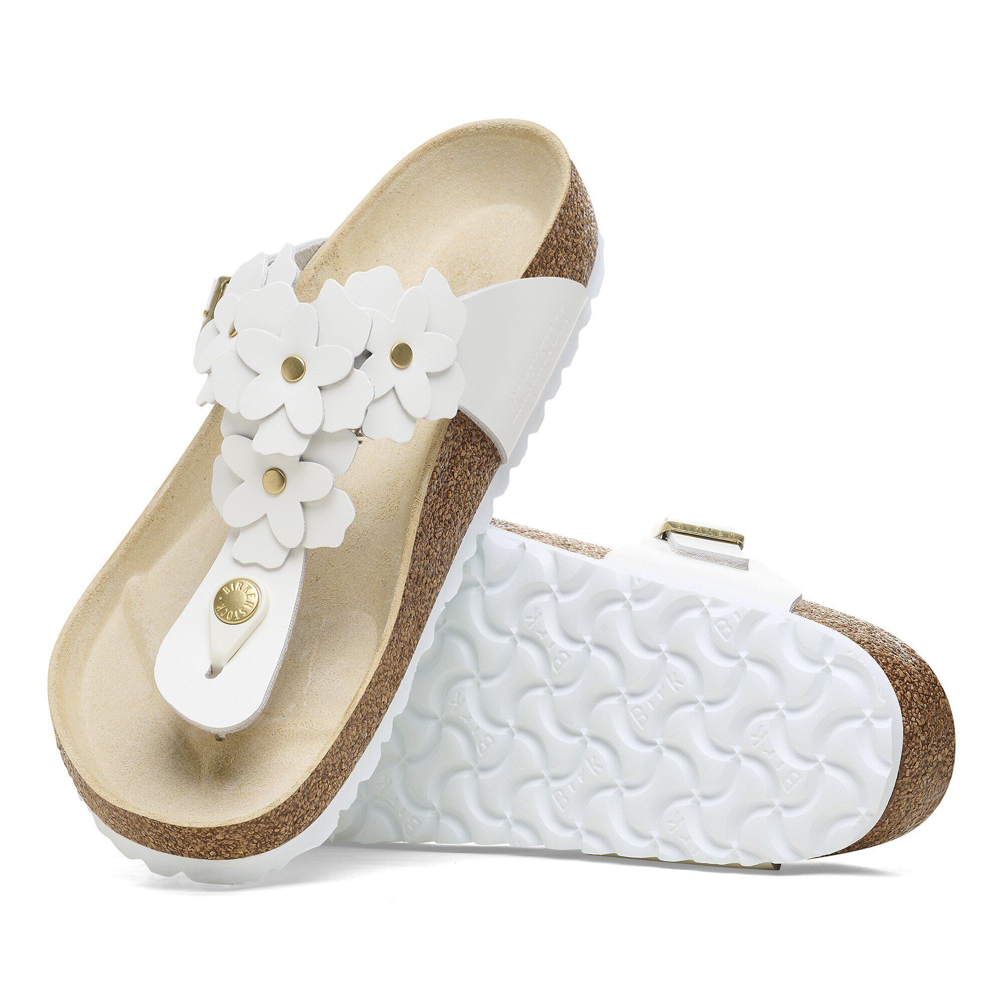 Gizeh Flower Embellishment Natural Leather - Image 4