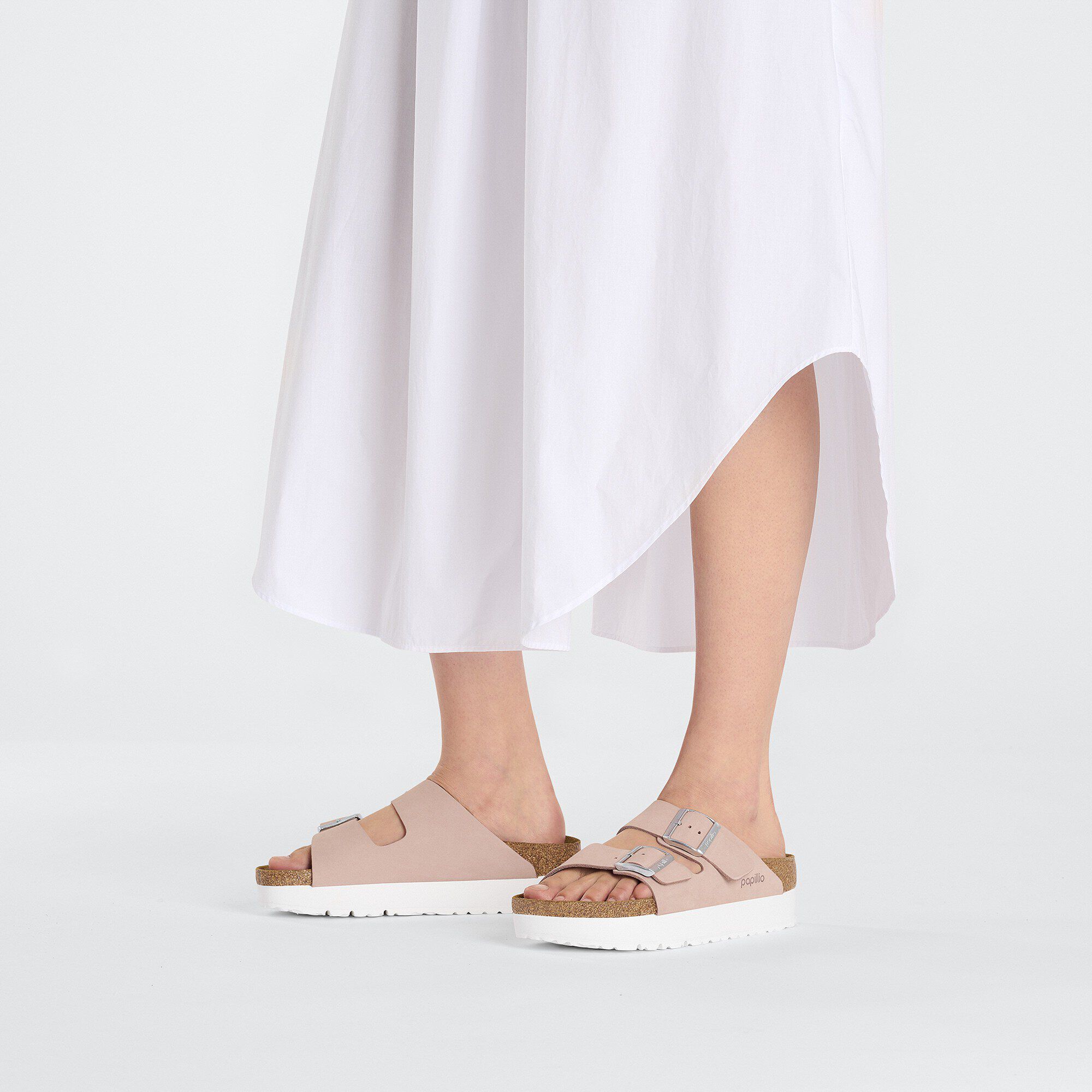 Arizona Flex Platform Nubuck Leather Soft Pink - Image 7