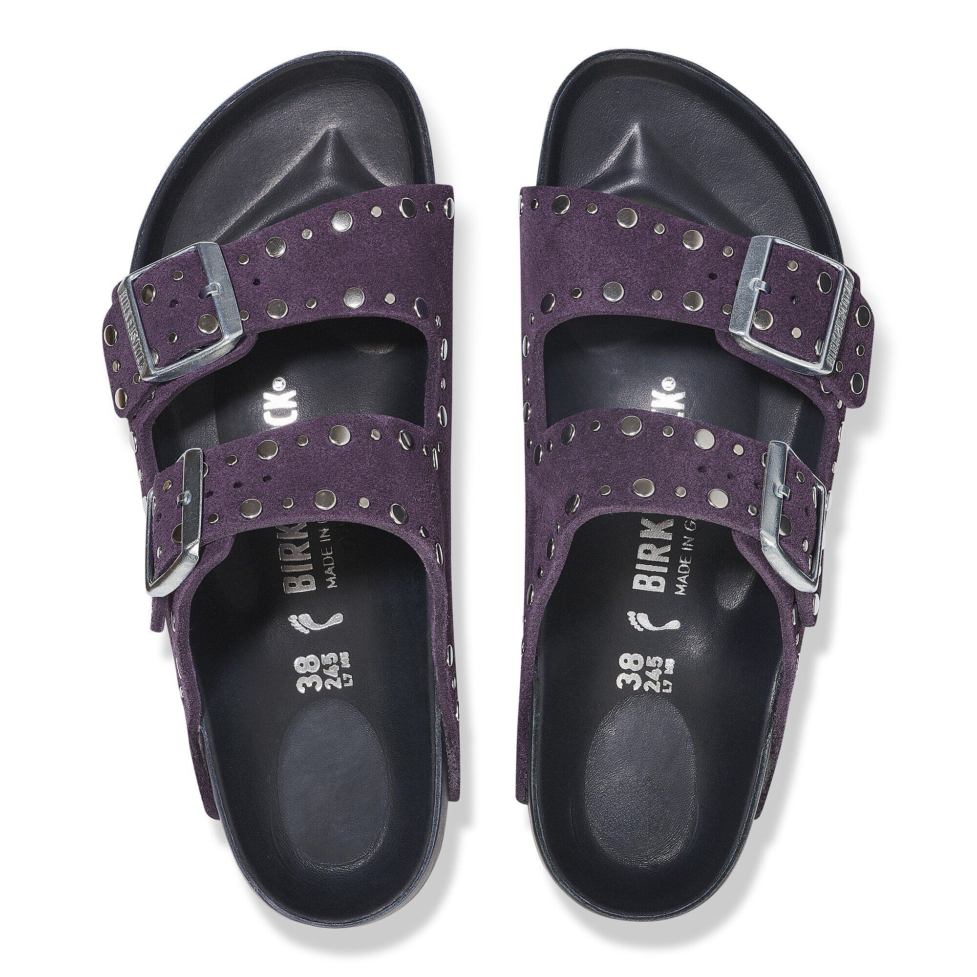 Alternative view of Arizona Rivets Suede Leather Acai