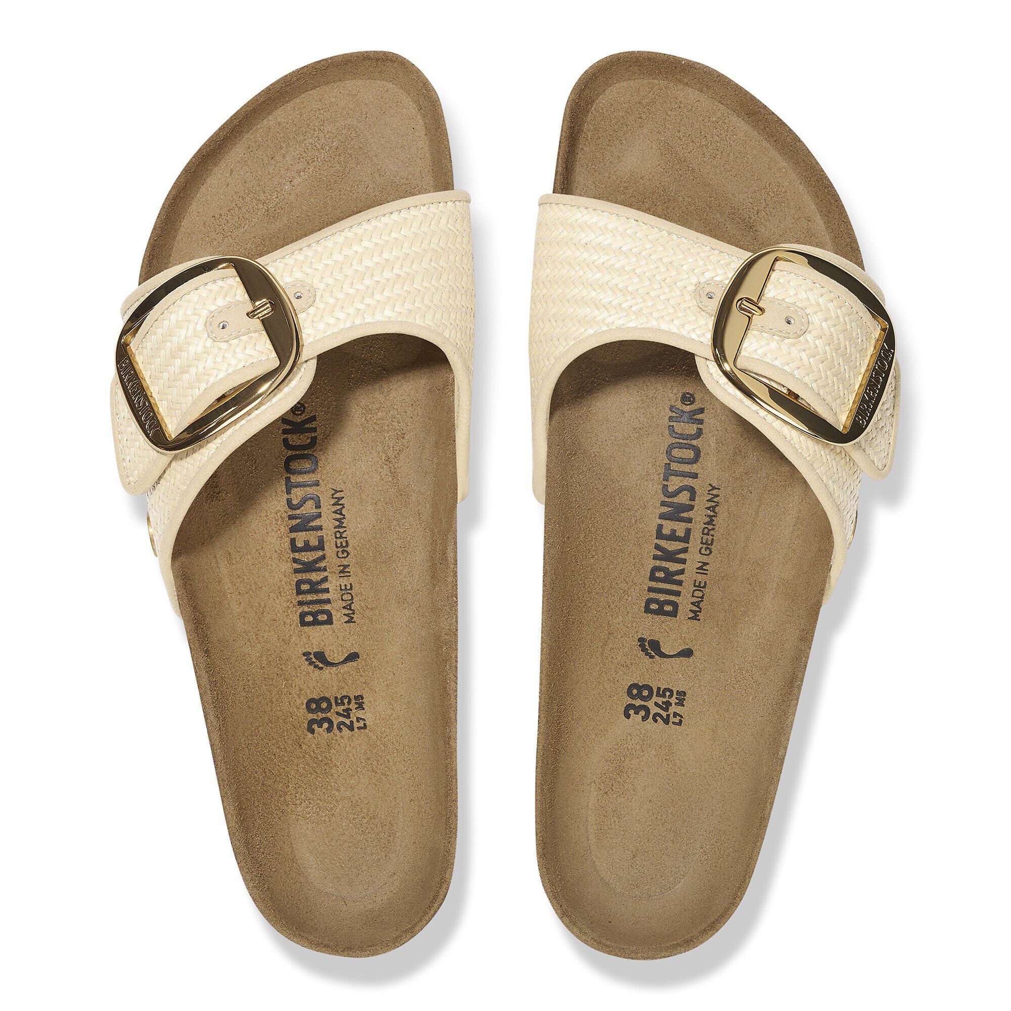 Alternative view of Madrid Big Buckle Raffia Textile
