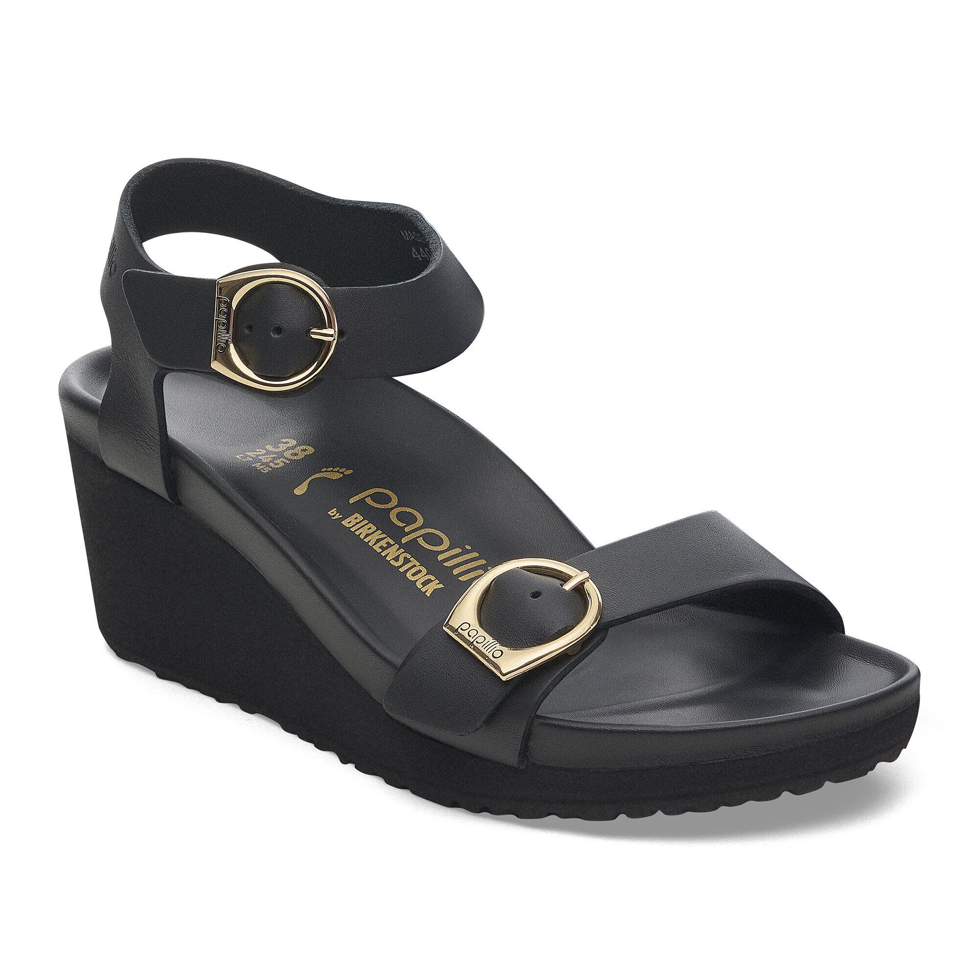 Soley Ring-Buckle Leather Black