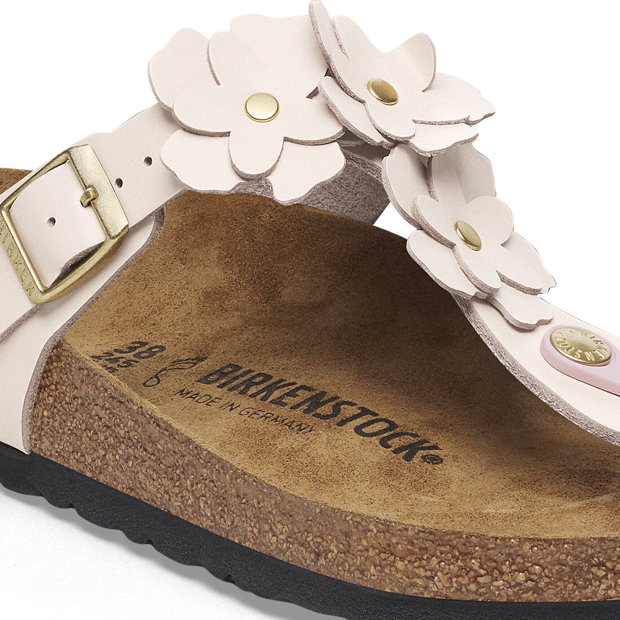 Gizeh Flower Embellishment Natural Leather - Image 6