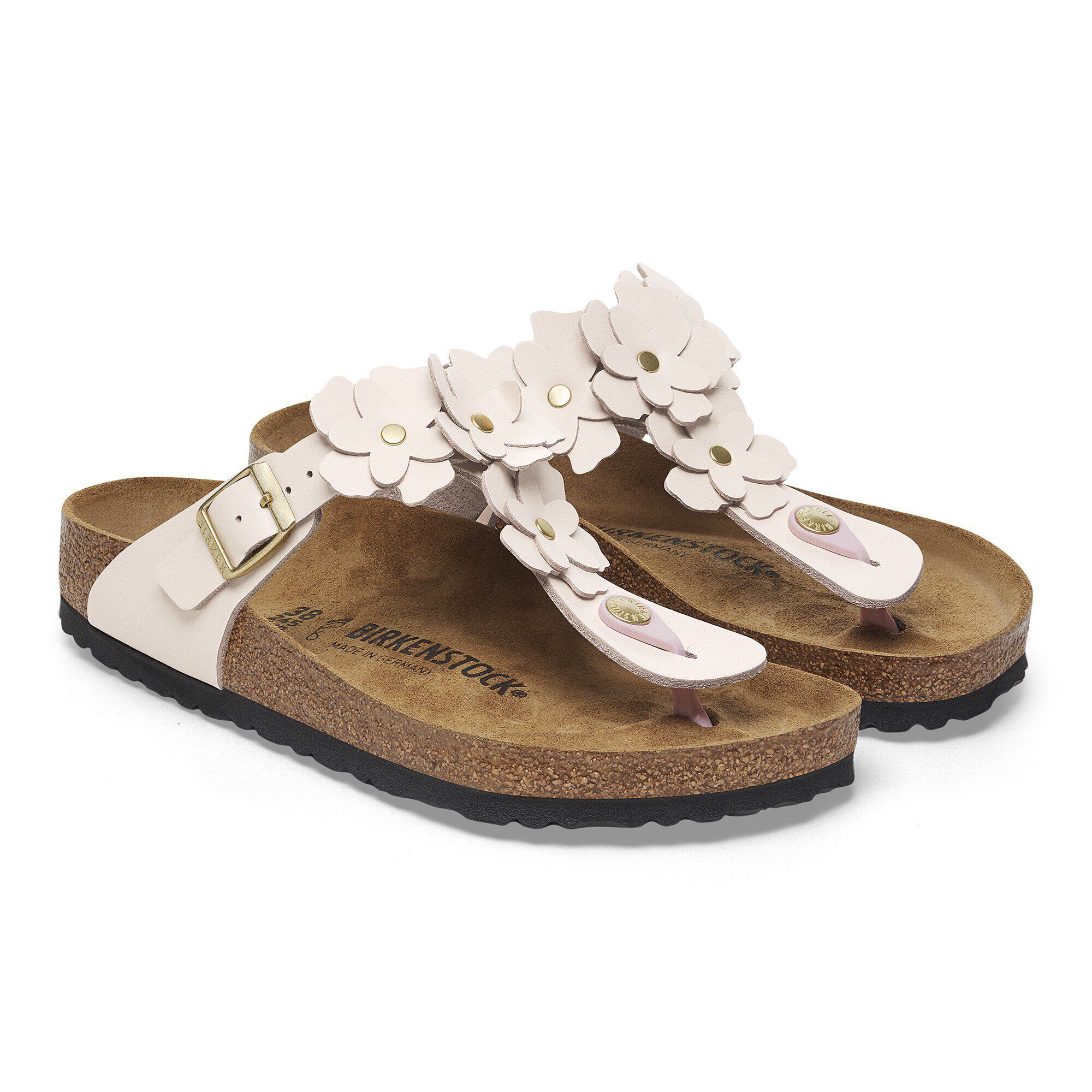 Gizeh Flower Embellishment Natural Leather - Image 5