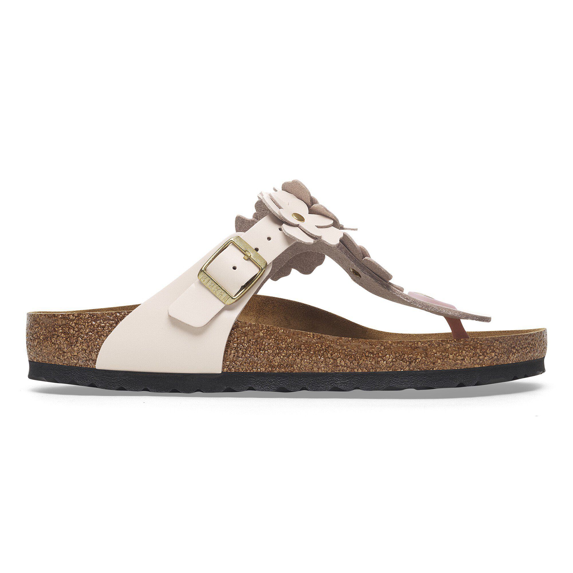 Gizeh Flower Embellishment Natural Leather - Image 3