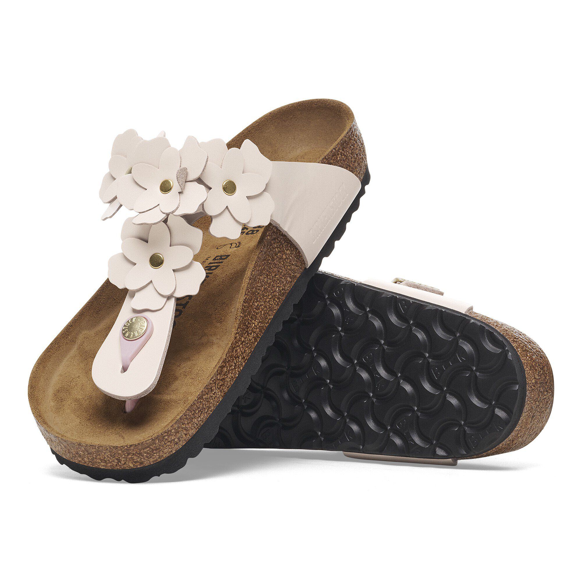 Gizeh Flower Embellishment Natural Leather - Image 4