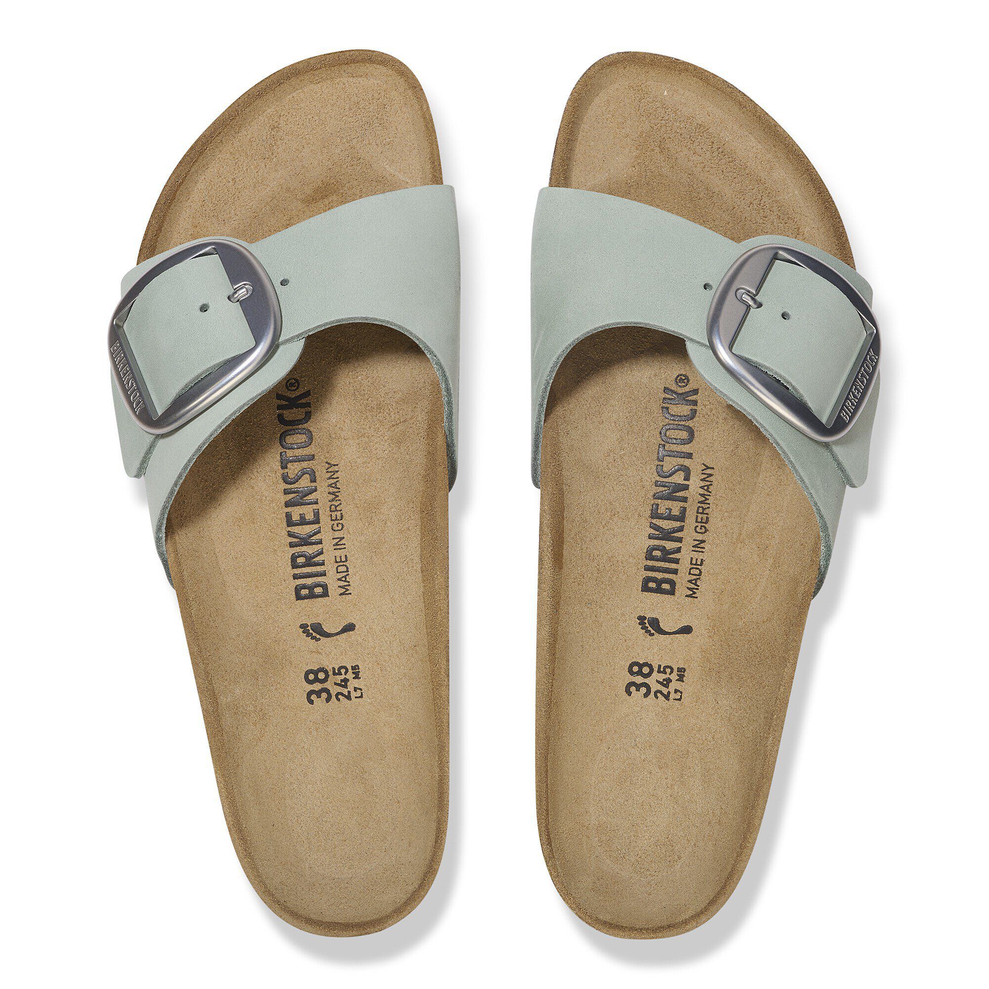 Alternative view of Madrid Big Buckle Nubuck Leather Pure Sage