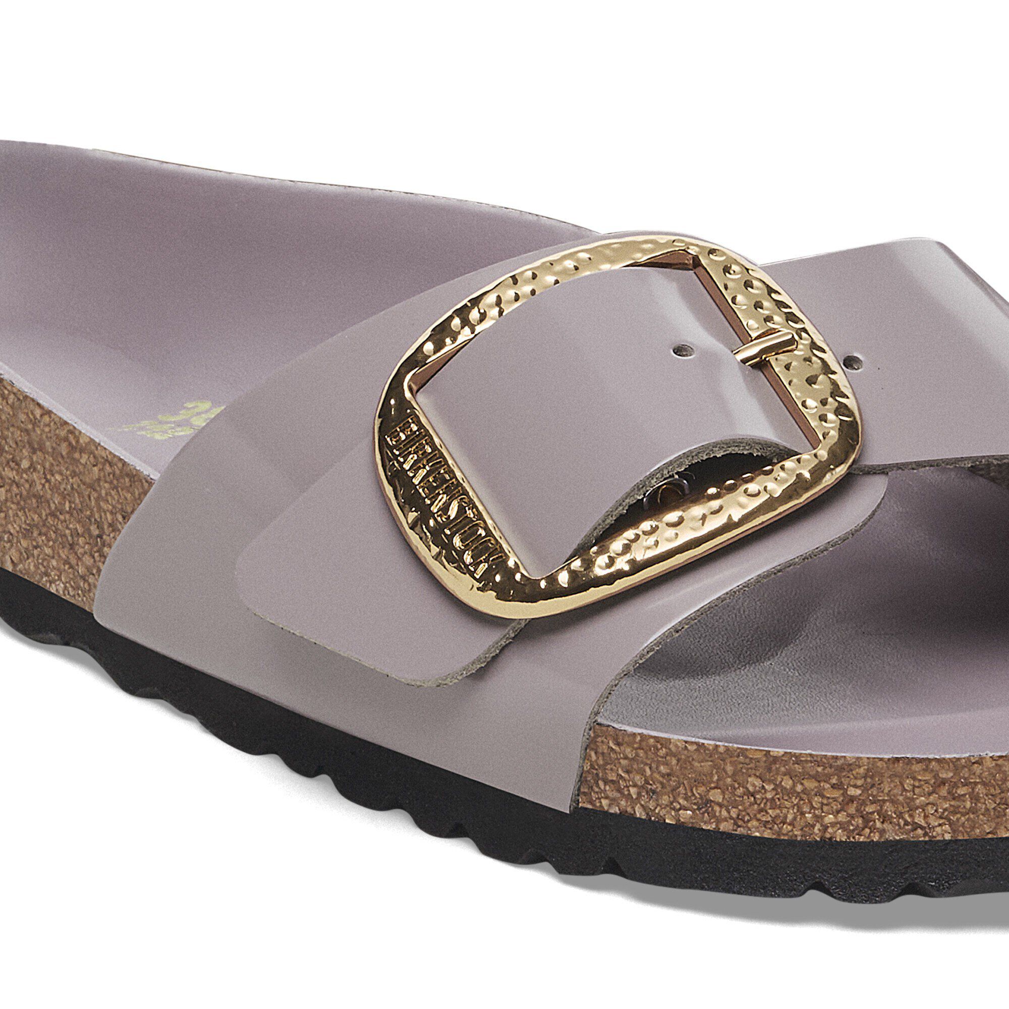 Madrid Big Buckle Natural Leather Patent - Image 8