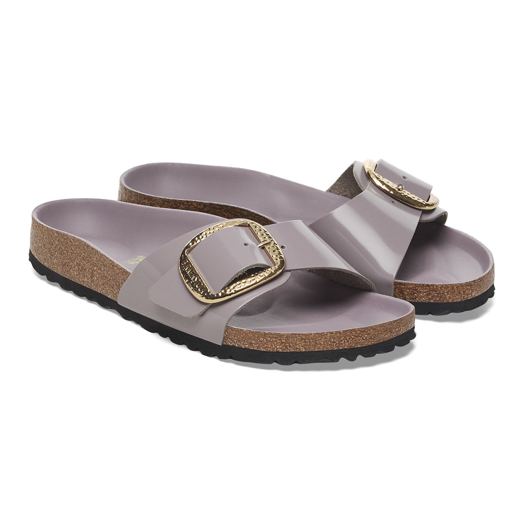 Madrid Big Buckle Natural Leather Patent - Image 4
