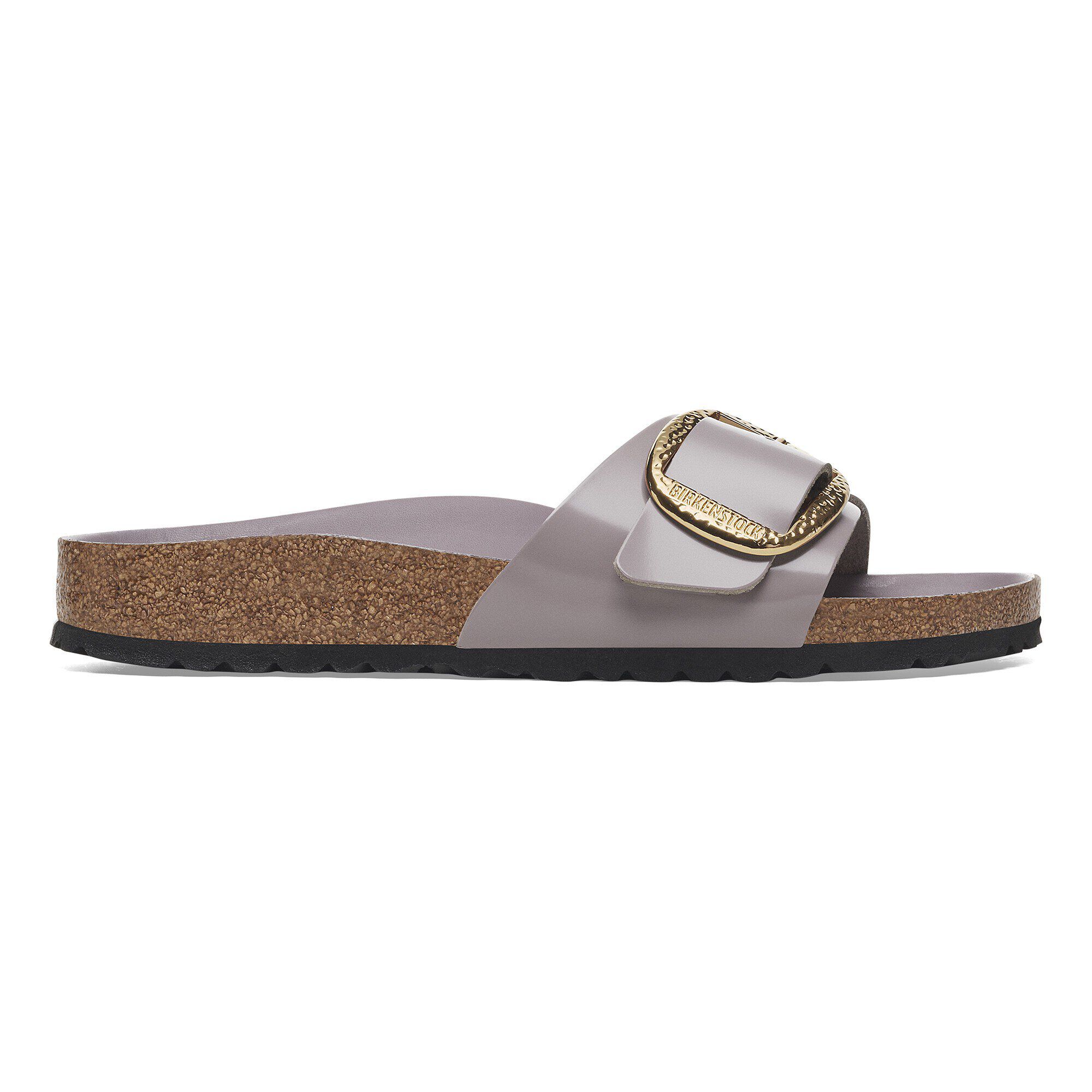 Madrid Big Buckle Natural Leather Patent - Image 3
