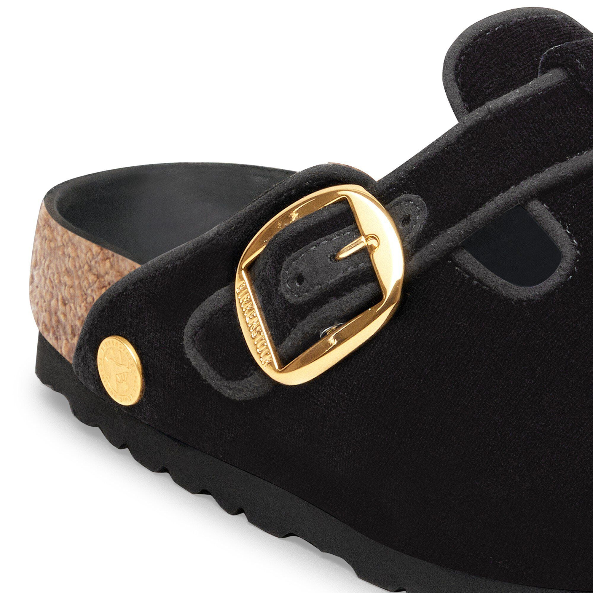 Boston Big Buckle Piping Rivet Logo Textile Velvet Black - Image 4