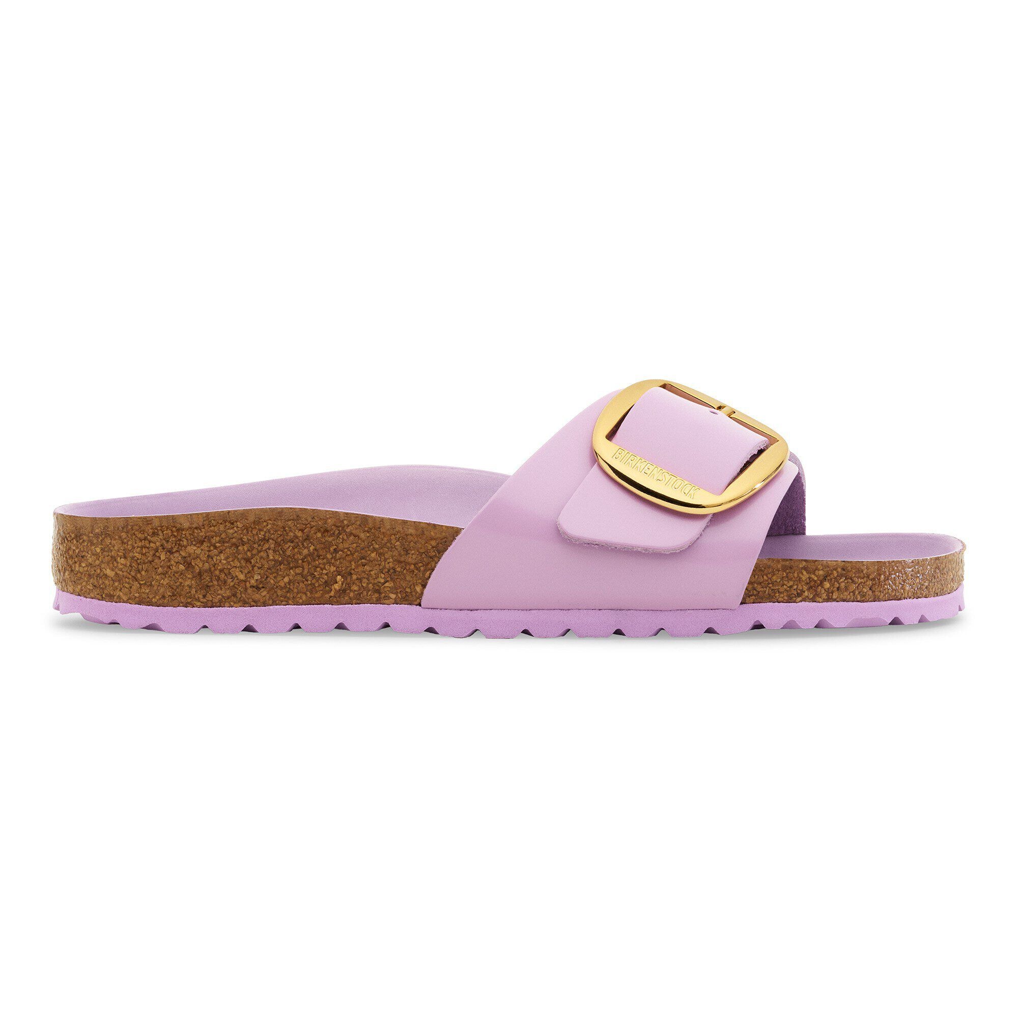 Madrid Big Buckle Natural Leather Patent - Image 3