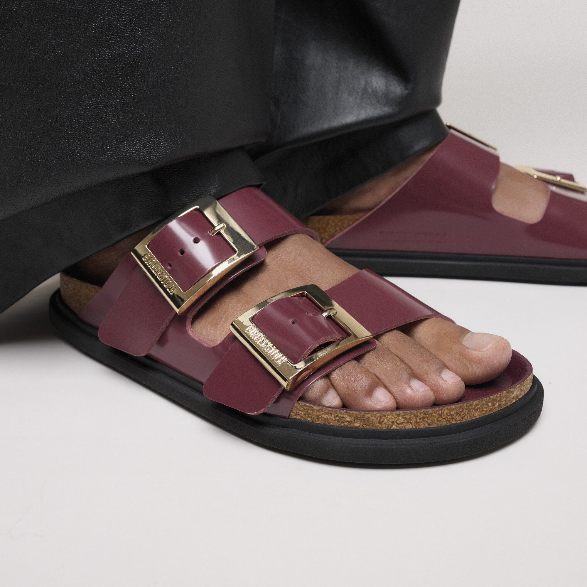 Arizona Droplet Buckle Natural Leather Patent - Image 7