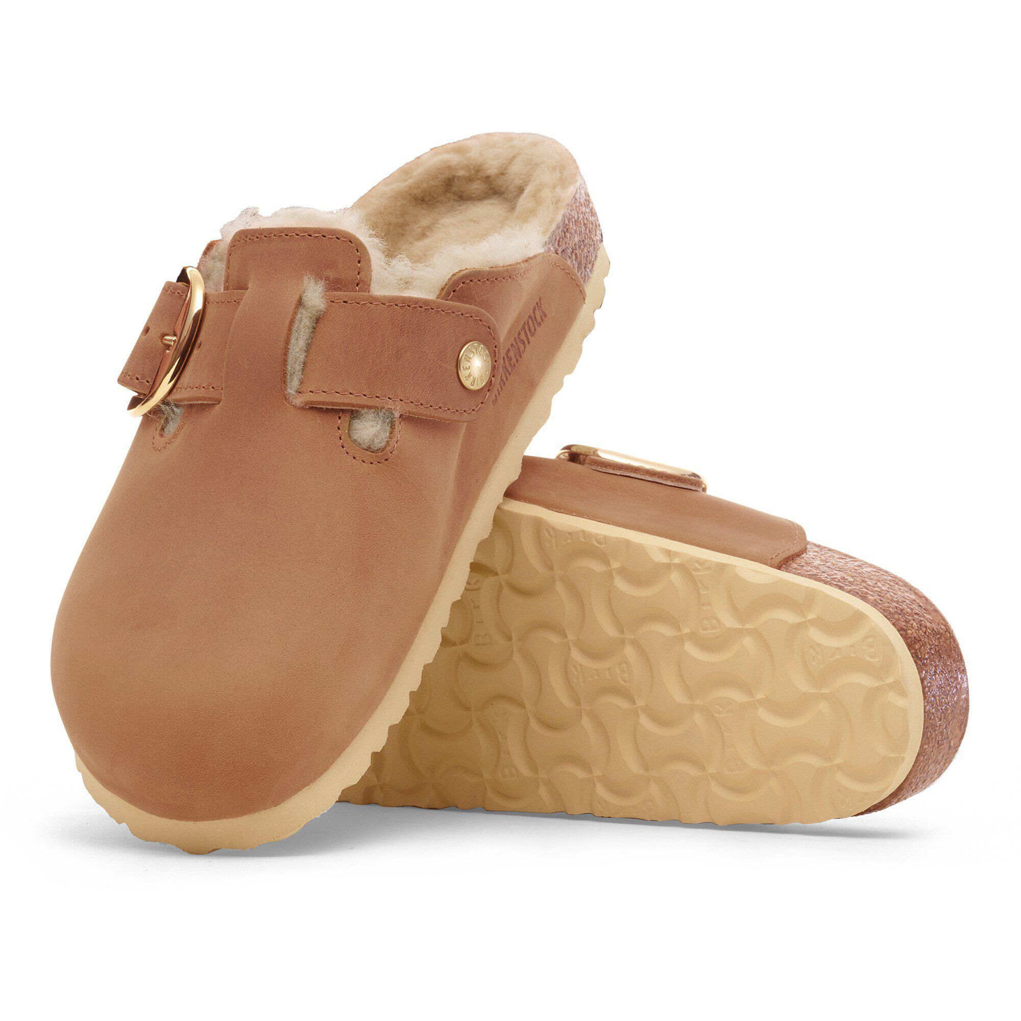 Boston Big Buckle Shearling Natural Leather Oiled - Image 5