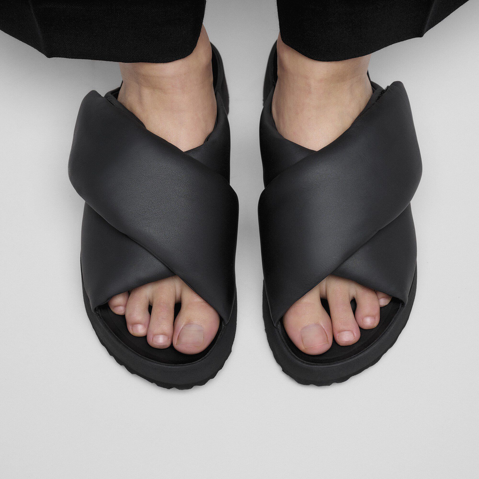Theda Cross Strap Natural Leather - Image 7
