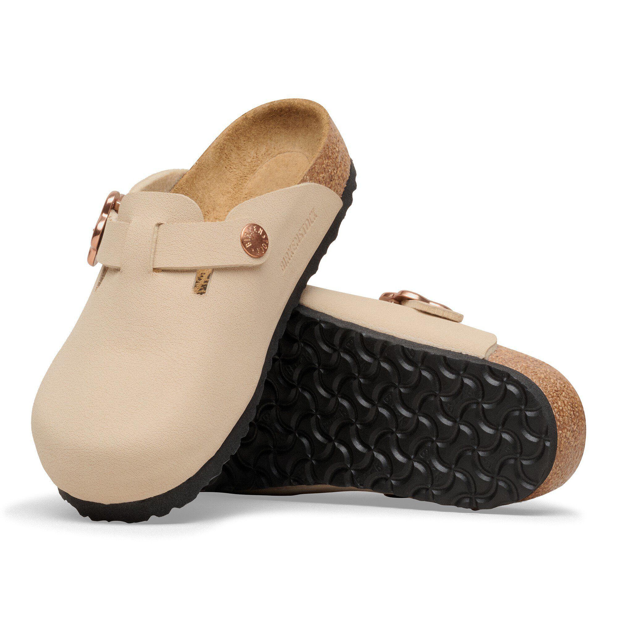 Boston Flower Buckle Kids Birko-Flor Nubuk - Image 6