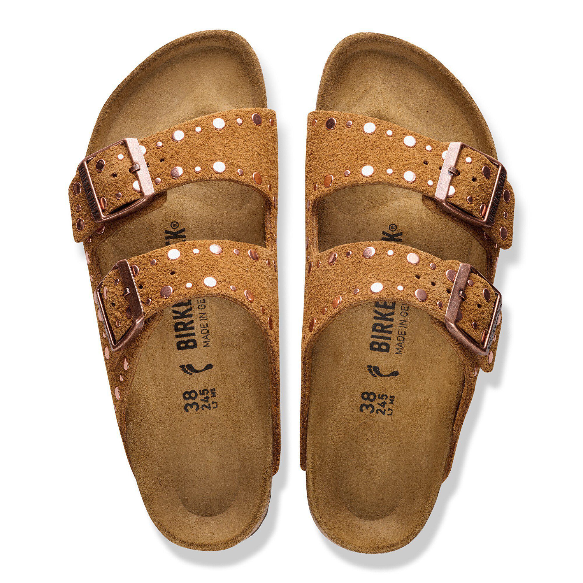 Alternative view of Arizona Rivet Suede Leather