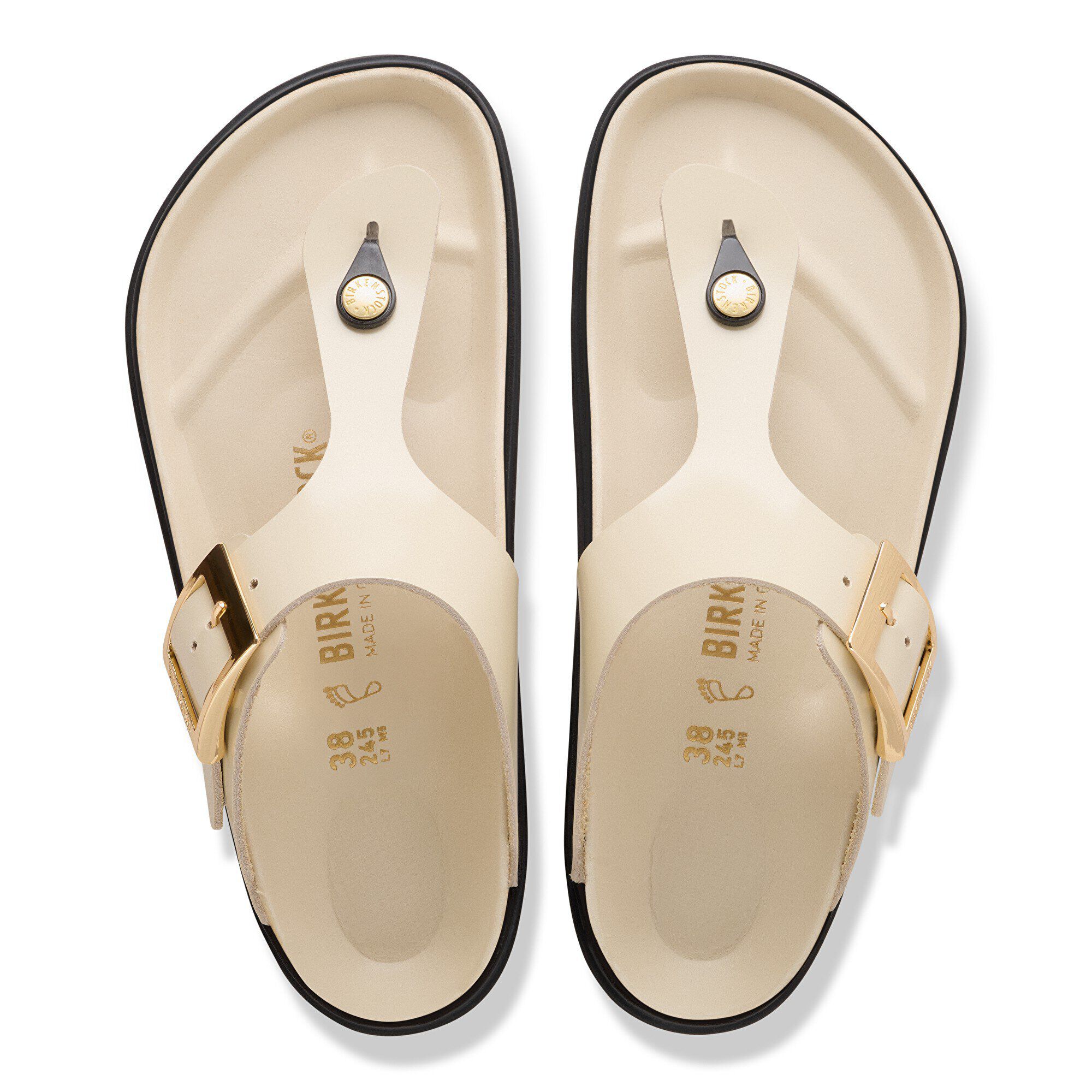 Alternative view of Gizeh Droplet Buckle Natural Leather Patent