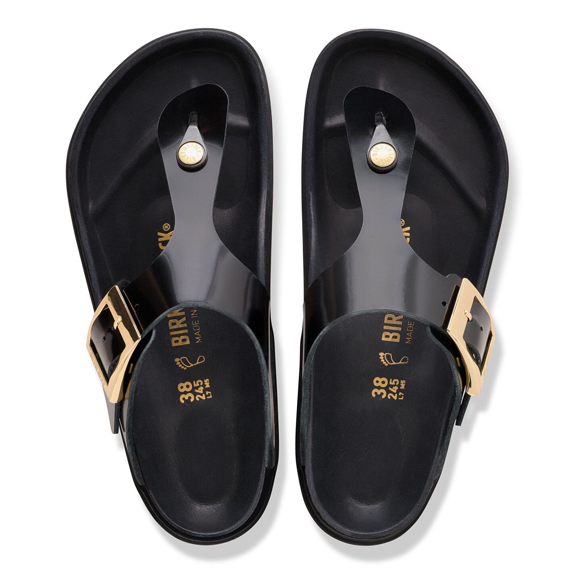 Alternative view of Gizeh Droplet Buckle Natural Leather Patent