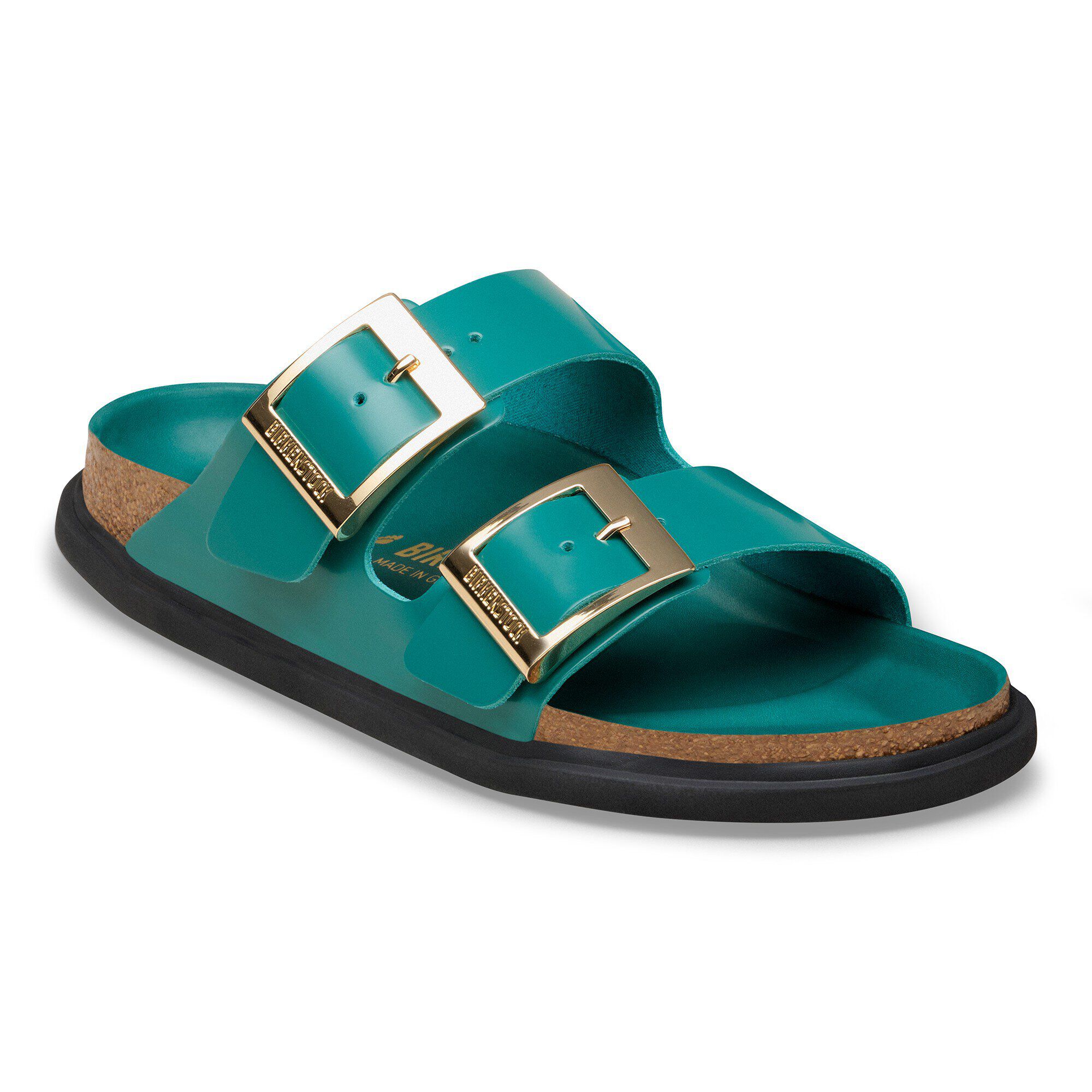 Arizona Droplet Buckle Natural Leather Patent