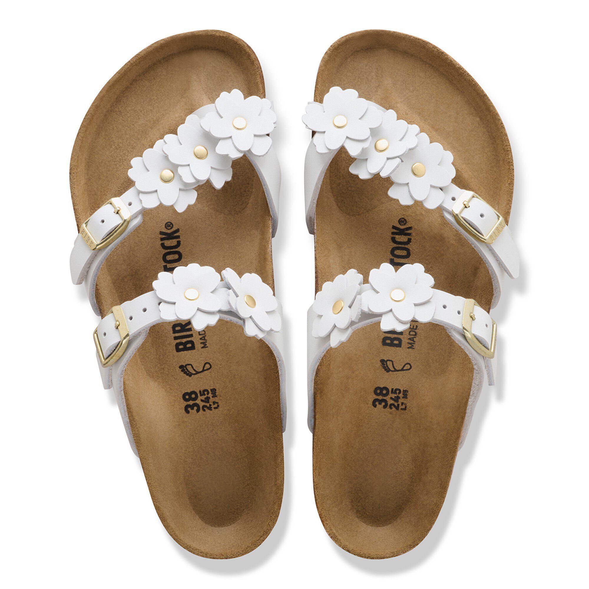 Alternative view of Mayari Flower Embellishment Natural Leather